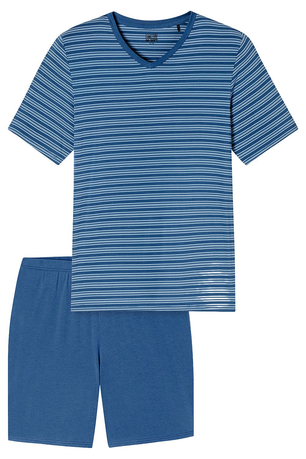 Schiesser Shorty Long Life Soft Herren Schlafanzug kurz