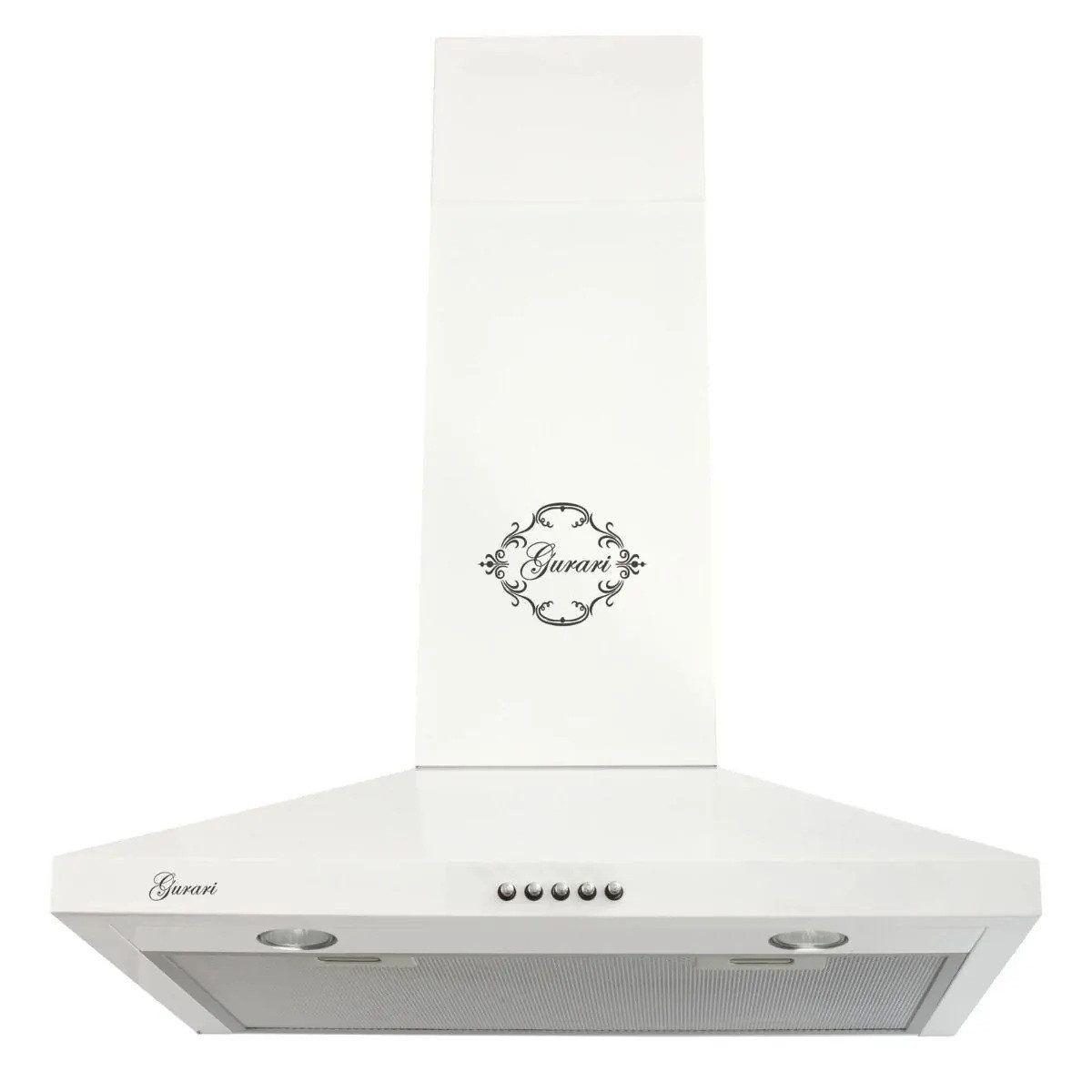 GURARI Wandhaube GCH C 147 WH 6 N Dunstabzugshaube 60cm 1000m³/h Weiß GCH C 147 WH 6 N Dunstabzugshaube 60cm 1000m³/h Weiß, Das Modell ist eine Wandhaube in klassischer Bauweise