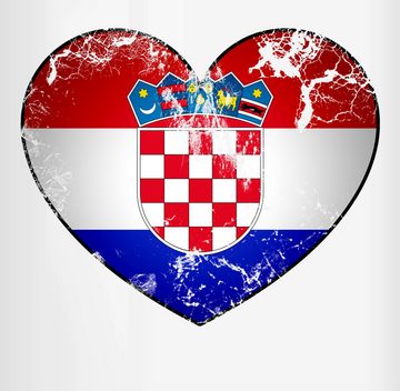 Shirtracer Tasse Kroatien Croatia, Keramik, 2024 Fussball EM Fanartikel