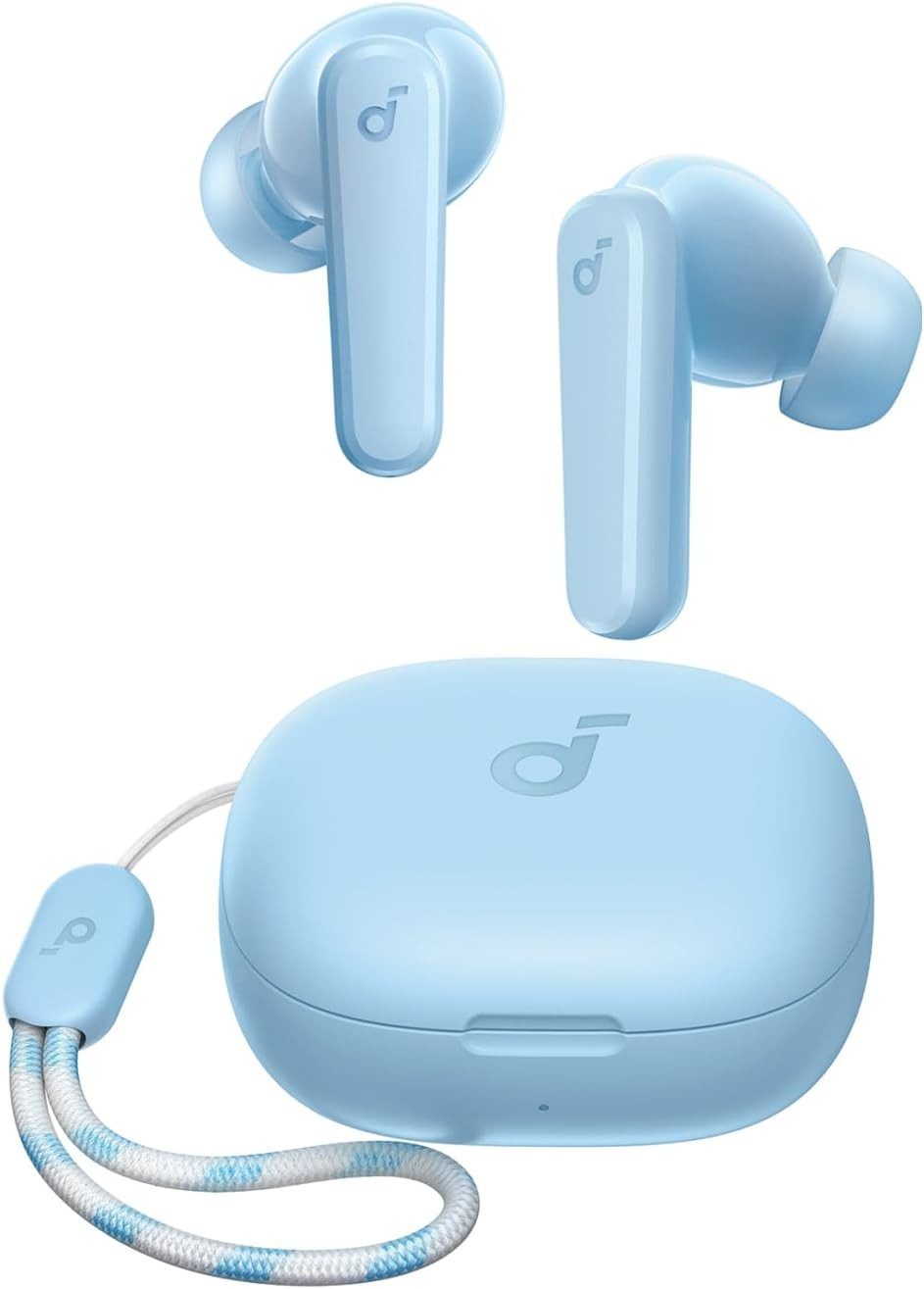 SoundCore by Anker P20i Kabellose in-Ear Anpassbarer EQ, 30 Std. Spielzeit Bluetooth-Kopfhörer (Bluetooth 5.3 IPX5 wasserfest, 2 Mikros mit KI, einzeln verwendbar)