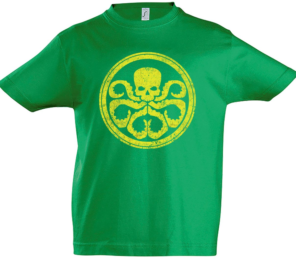 Print-Shirt Hydra Vintage Logo II Kinder T-Shirt Nick Red Agent Shield Skull Fury