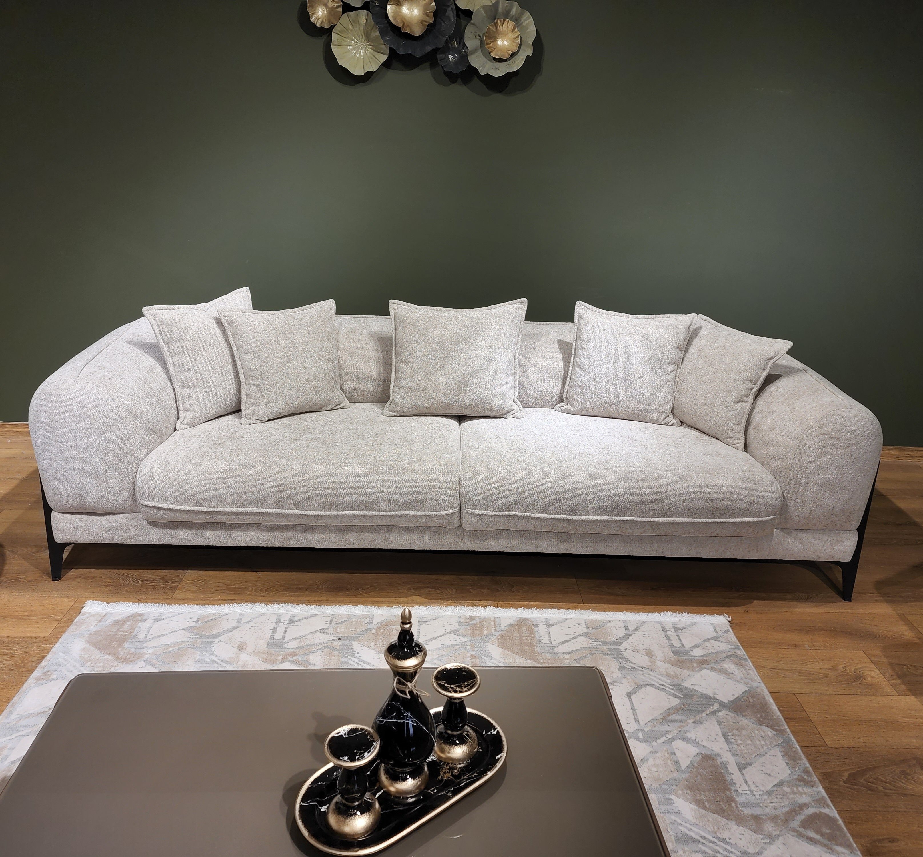 Möbeldreams Sofa Designer Sofa-Set 3-3-1/ Unico / Eizigartig inkl.Zierkissen, Modern, Design, 3-2-1