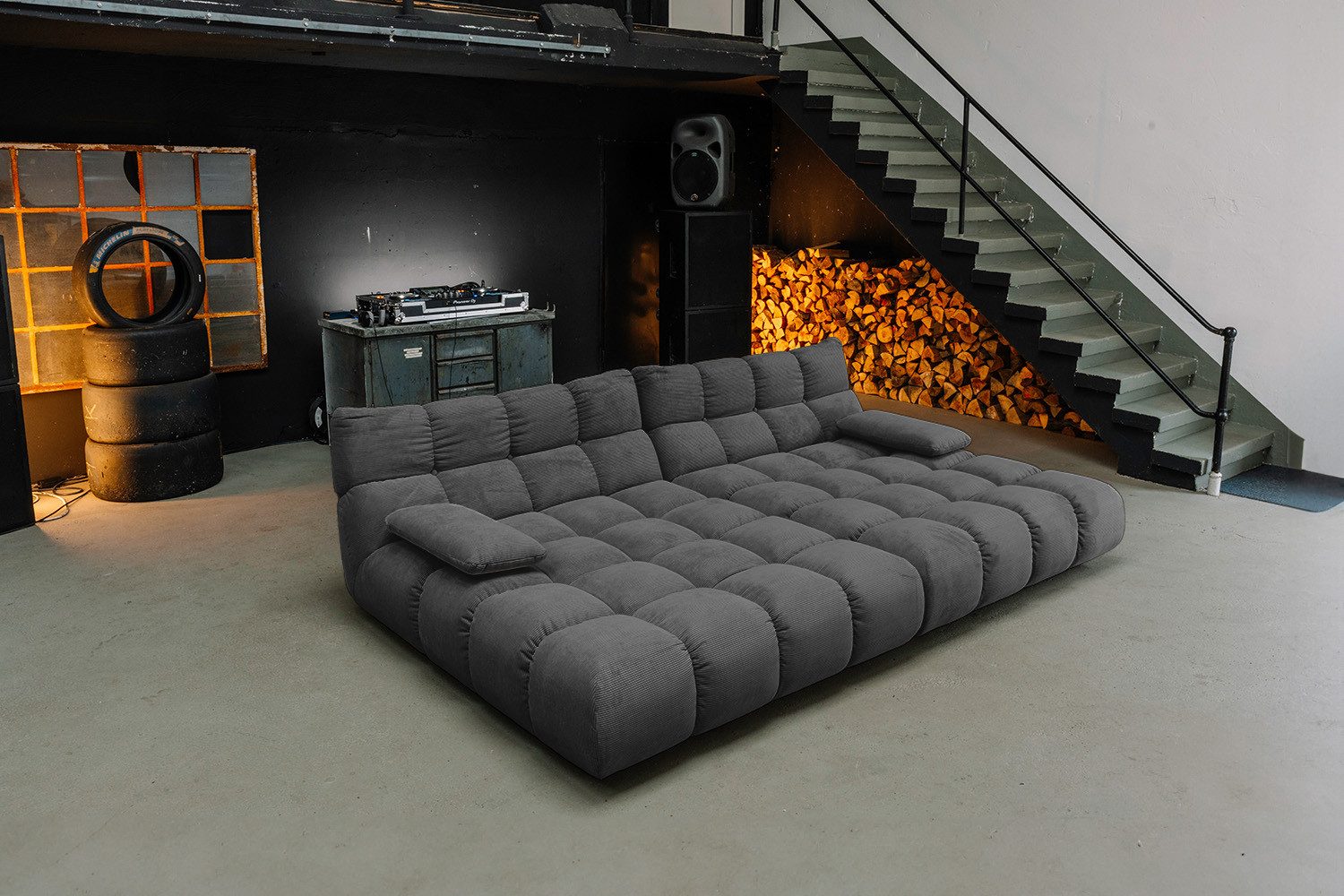 KAWOLA Big-Sofa VIVIEN Riesensofa Cord - Entspannung pur - Modernes Wohnen, XXL Couch mit Feincord Bezug – Maximaler Komfort, Top Design