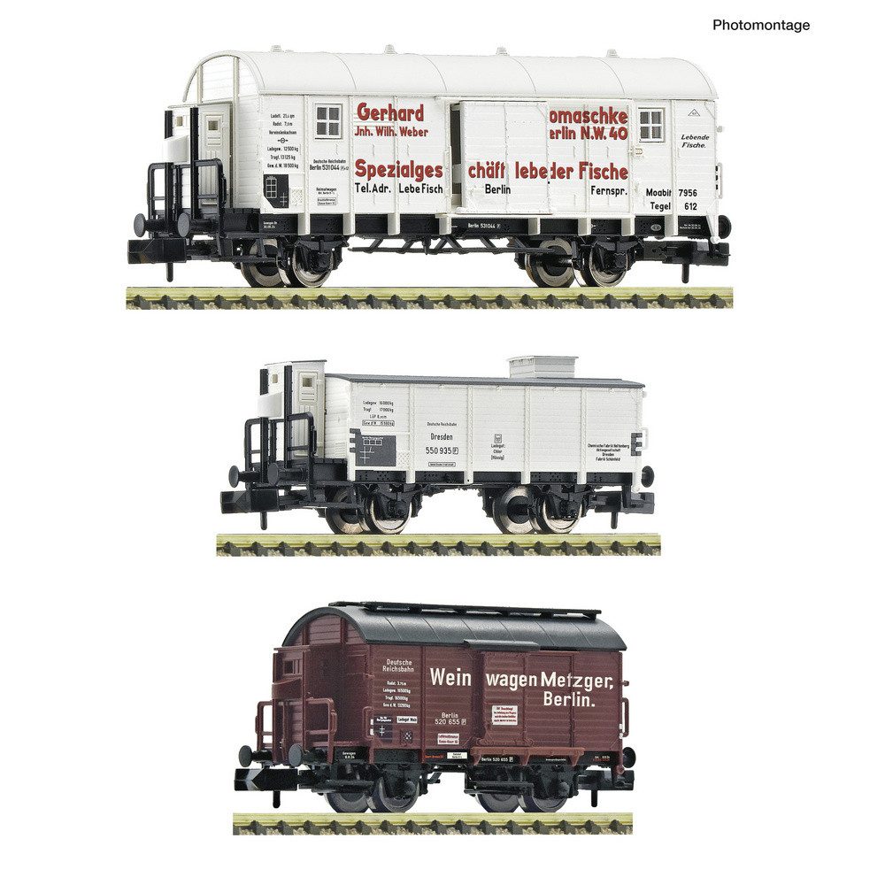 Fleischmann Güterwagen Fleischmann 6660148 N 3-tlg. Set: Gedeckte Güterwagen der DRB