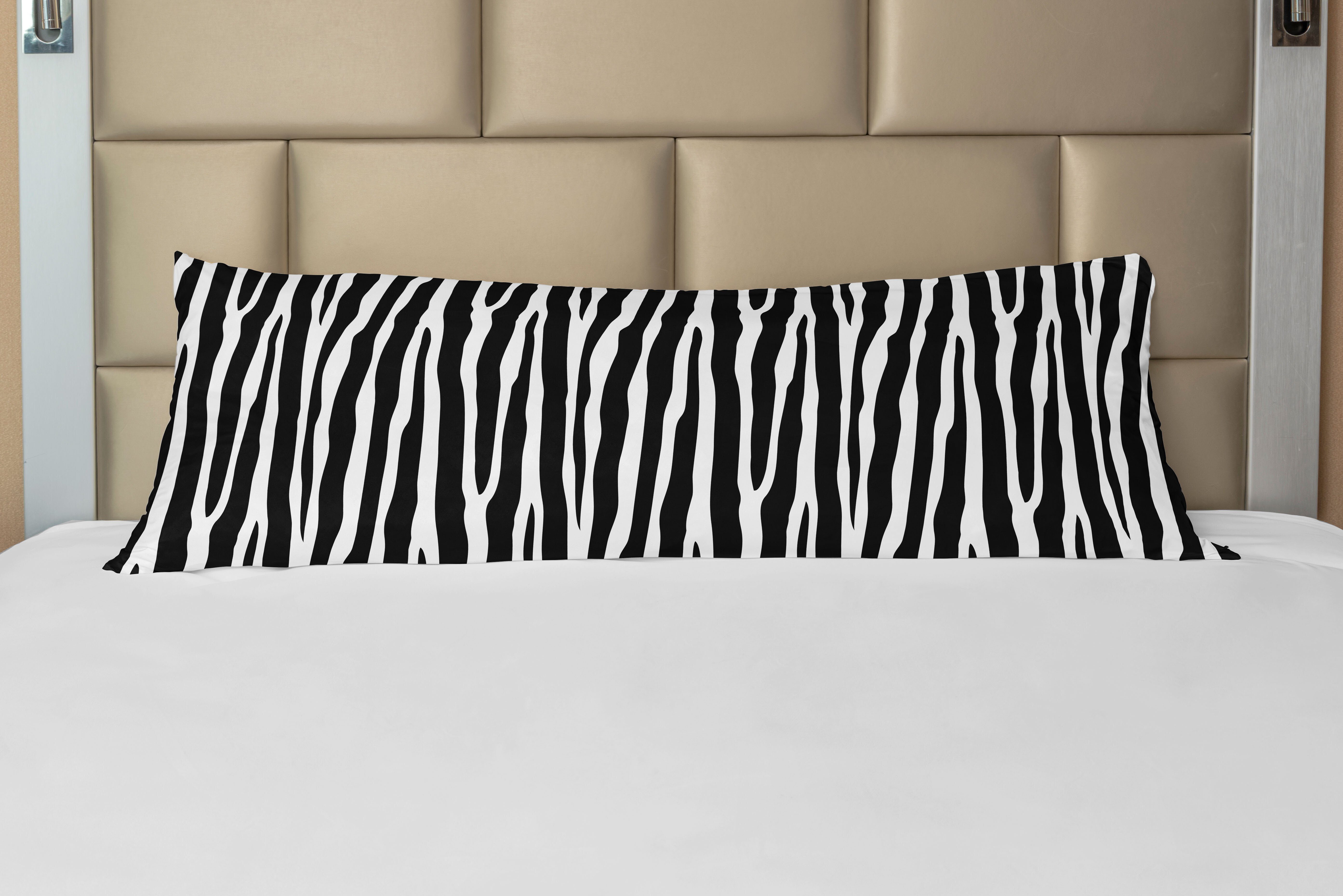 Seitenschläferkissenbezug Deko-Akzent Langer Kissenbezug, Abakuhaus, Zebra-Druck Simplistic exotische Haut