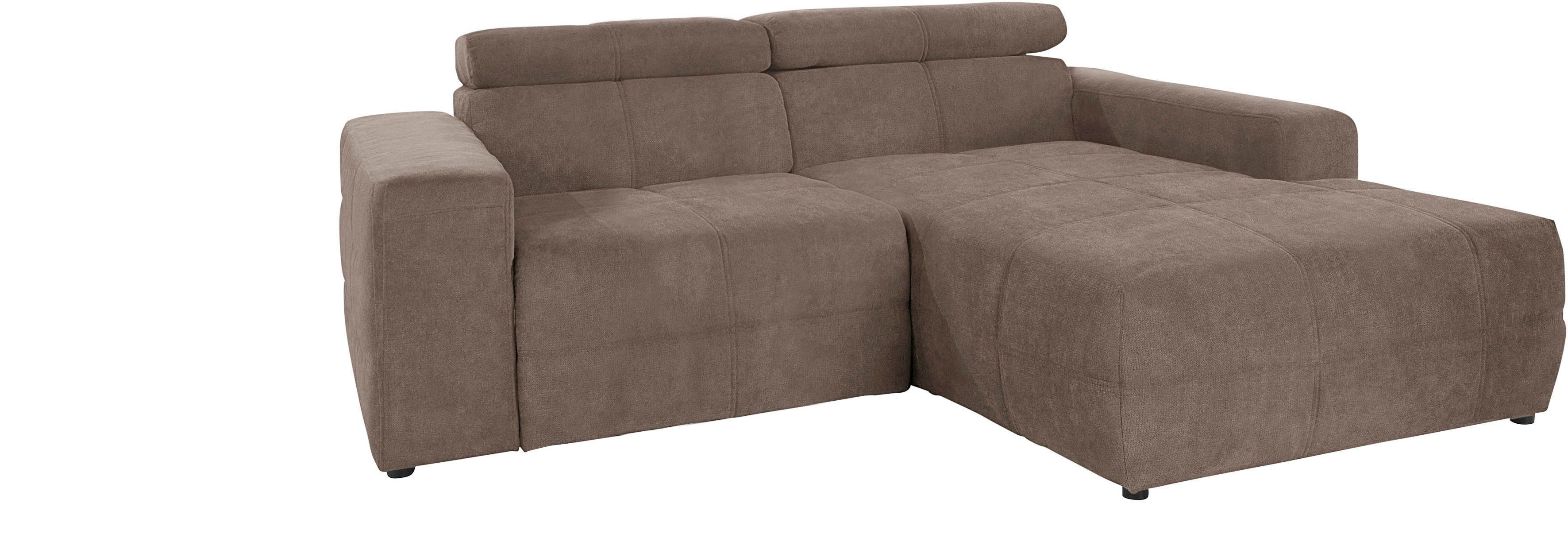 DOMO collection Ecksofa Brandon, inkl. Kopfteilverstellung, günstig online kaufen