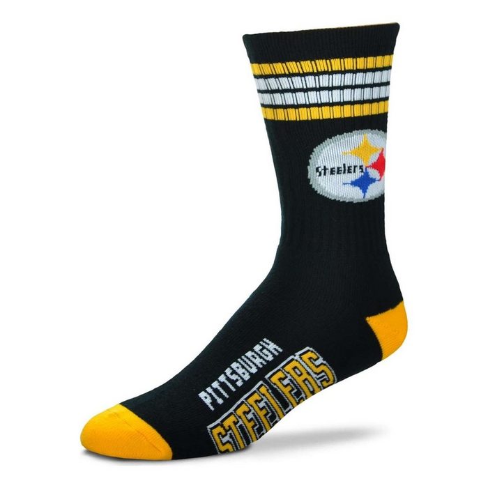 For Bare Feet Freizeitsocken NFL Pittsburgh Steelers Graphic 4-Stripe Deuce