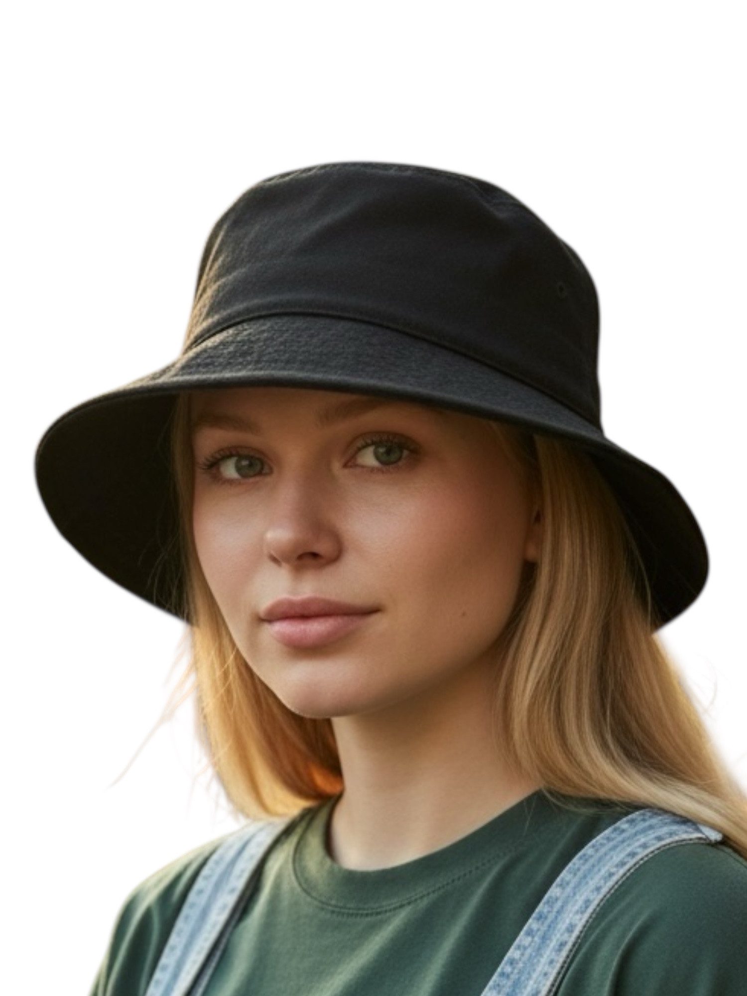 Taschen4life Sonnenhut Modischer Sommer Leinen Hut Bucket Hat, Größenverstellbar, unisex, Fischerhut