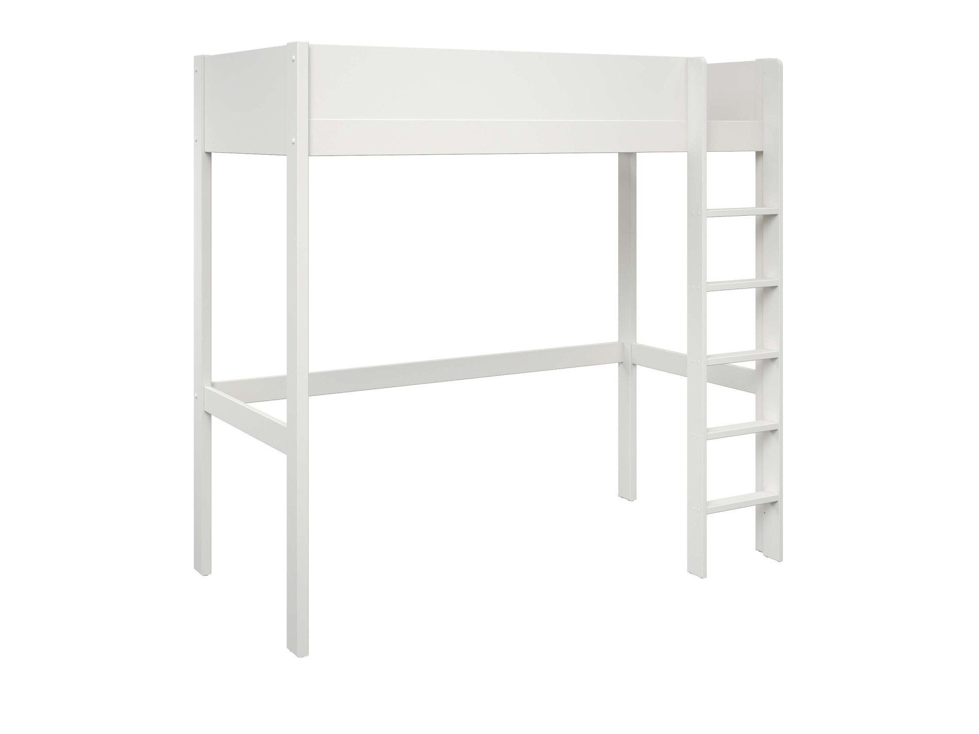 Lüttenhütt TIPO loft bed, top seller, children's bed, ladder can be mounted on the left or right (W/H/D 200x190x90cm) FSC® certified solid wood, all-around fall protection