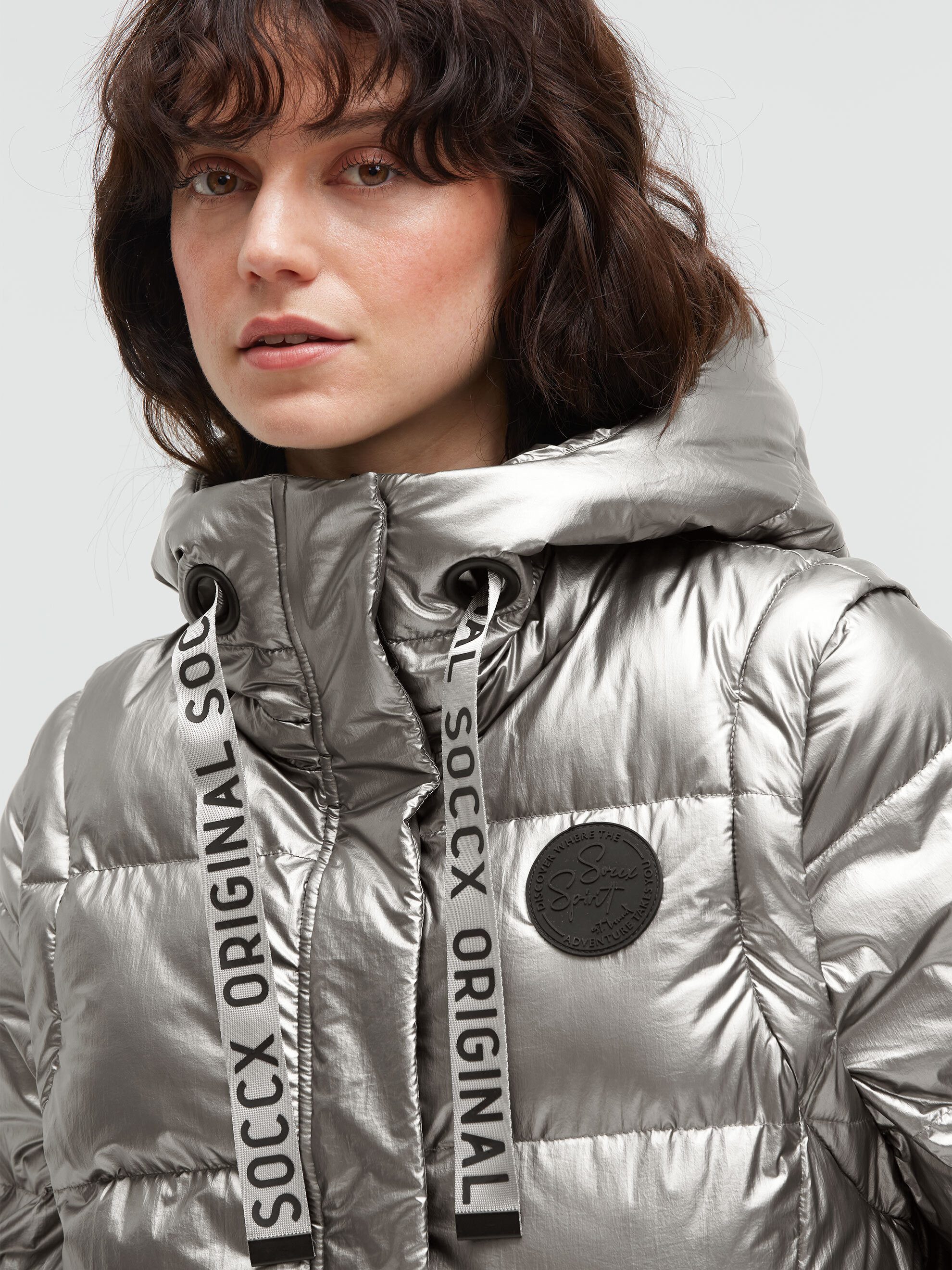 SOCCX Winterjacke mit abnehmbaren Ärmeln – Bild 4 von 5