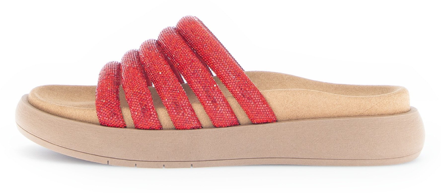 Gabor Pantolette, Plateau, Sommerschuh, Schlappen in funkelnder Optik