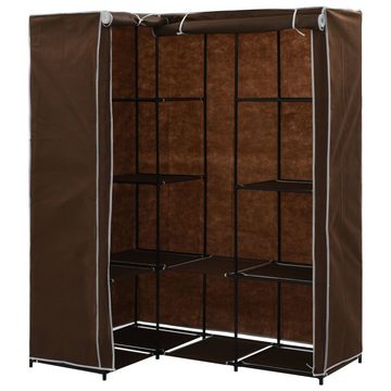 vidaXL Kleiderschrank Eckkleiderschrank Braun 130 x 87 x 169 cm (1-St)