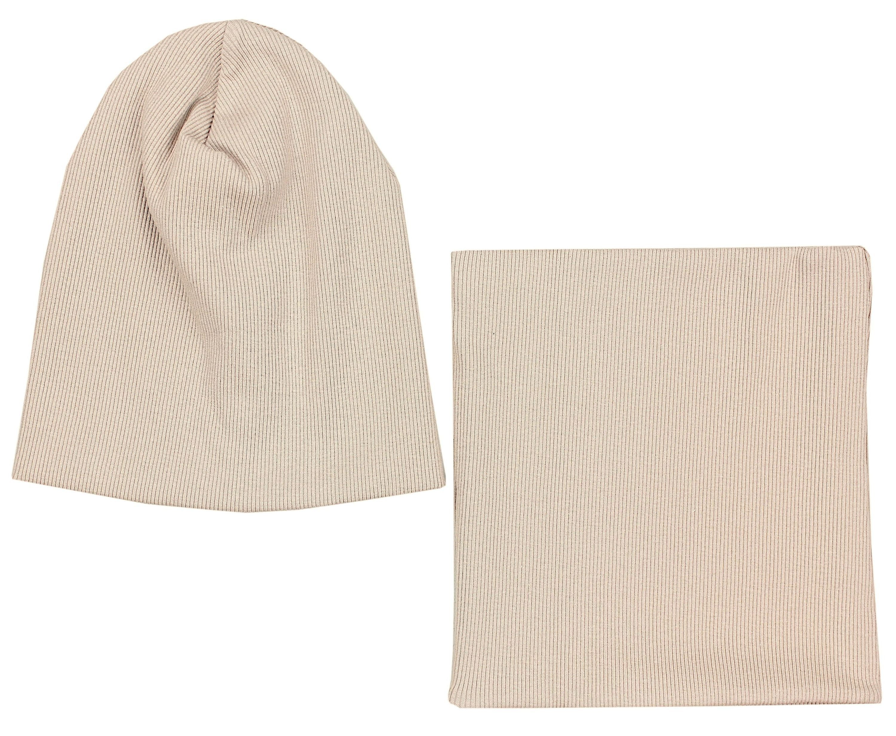 Alkato Beanie Alkato Unisex Beanie Mütze und Schal Set Uni günstig online kaufen