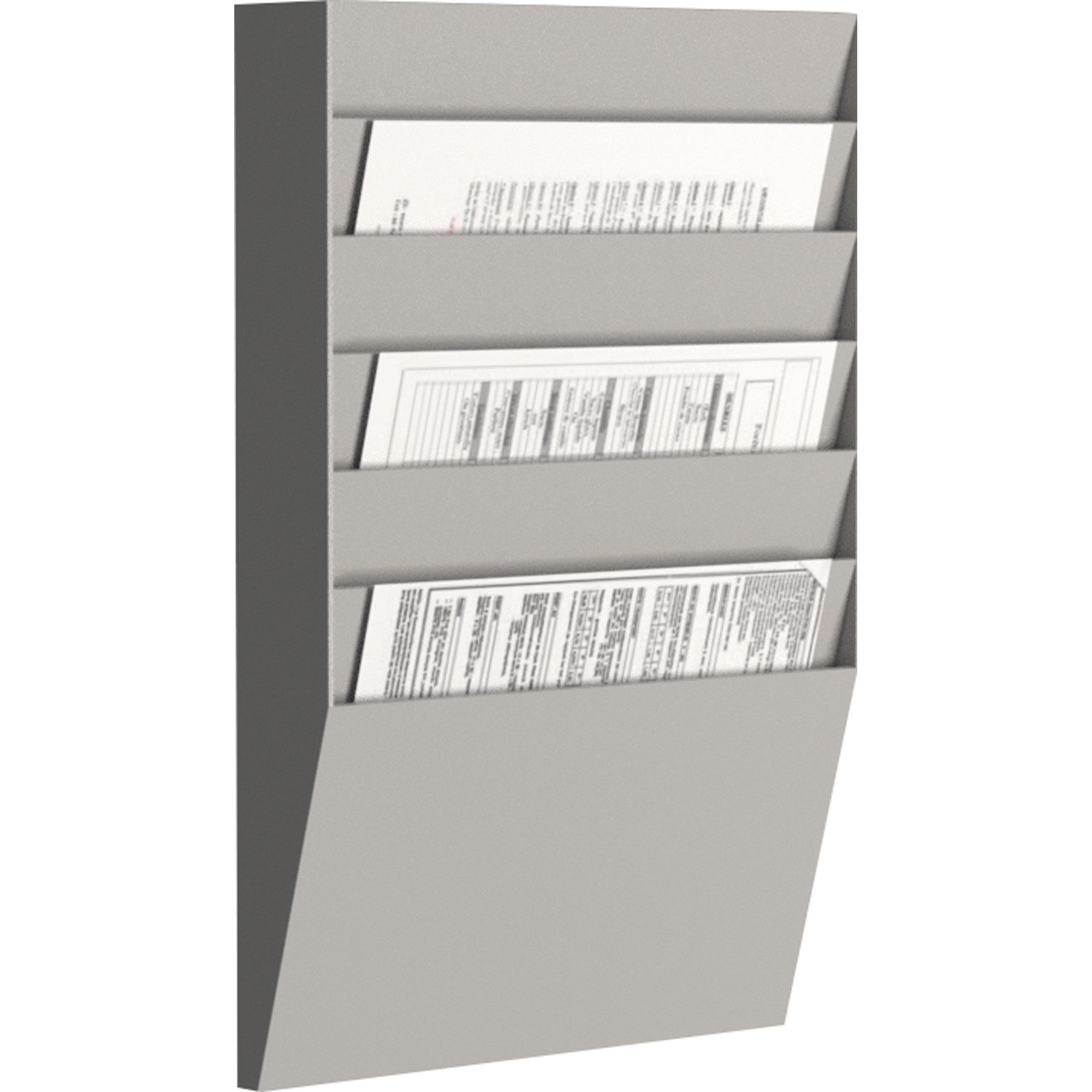PAPERFLOW Stehsammler Wand-Sortiertafel H 6F A4H1X6.02 DIN A4 grau