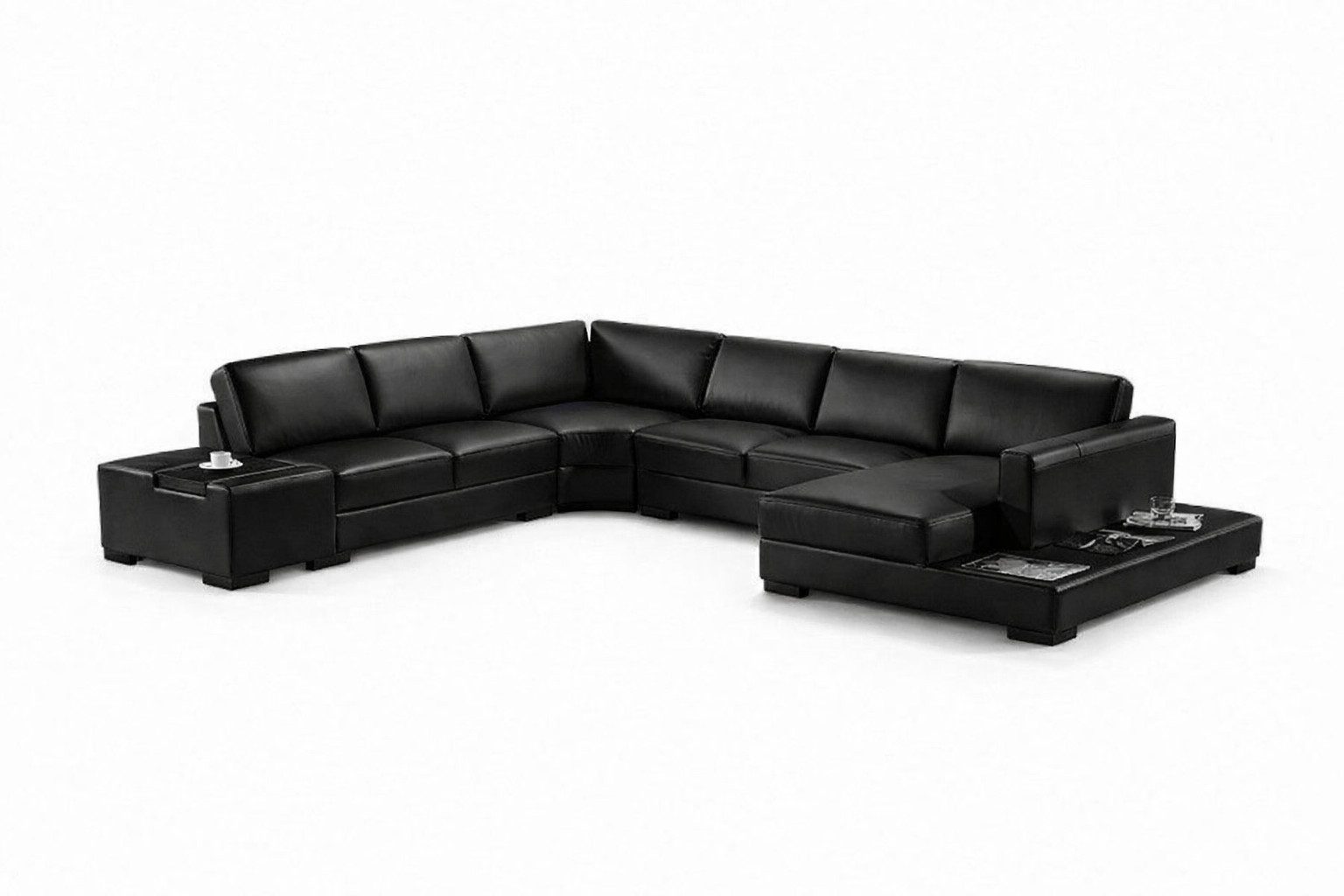 JVmoebel Wohnlandschaft Ledersofa Ecksofa Sofa Polster Sitz Eckgarnitur XXL Sofas Sofort, 1 Teile, Made in Europa