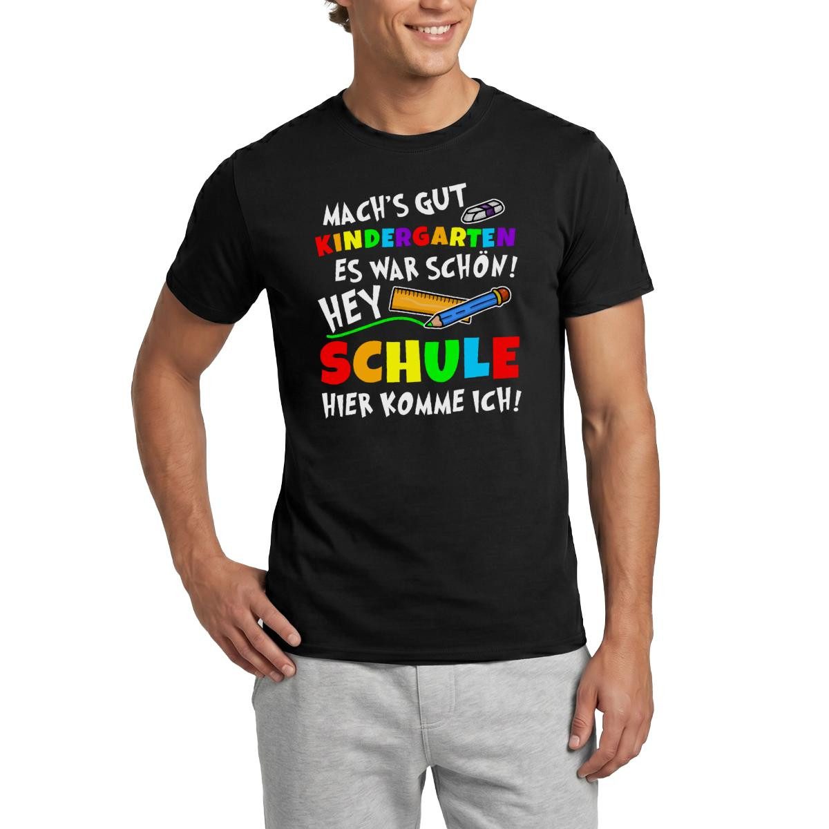 Spreadshirt T-Shirt Mach's Gut Kindergarten 2026 Erster Schultag Männer T-Shirt (1-tlg)