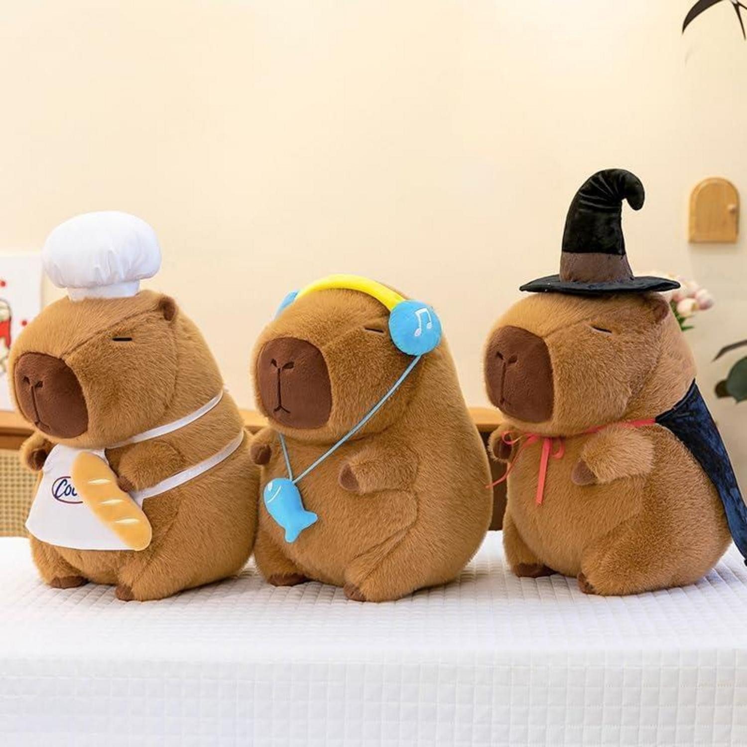 LuxusKollektion Kuscheltier Plüschtier Capybara Plüsch 35cm Kuscheltier Geschenk Kinder Koch 35cm (1-St)