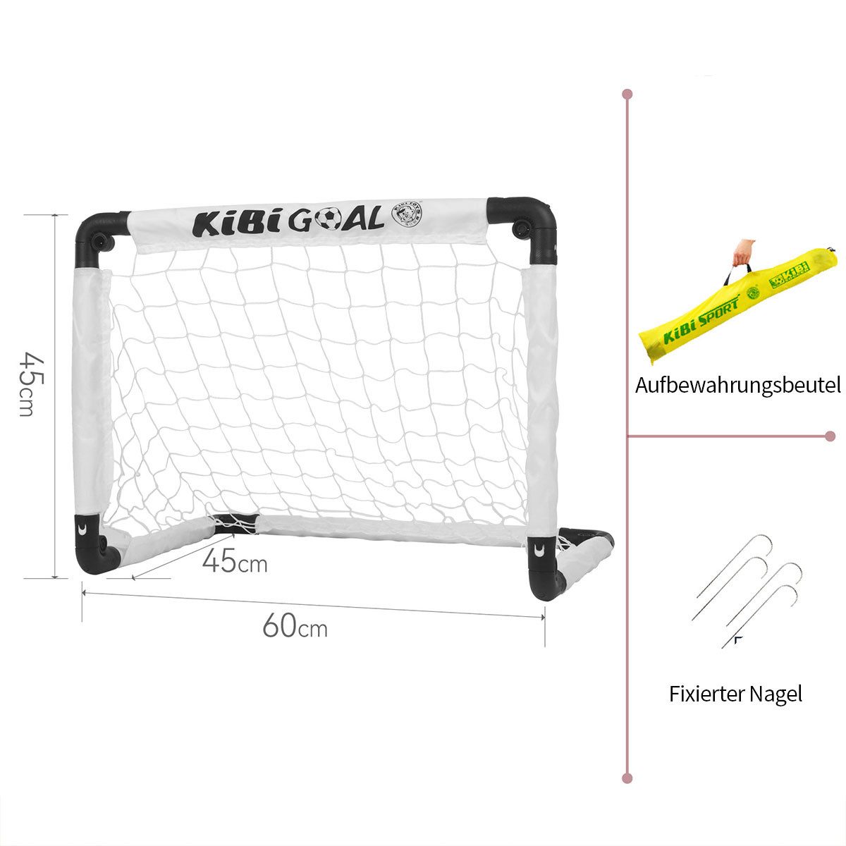 Fußballtor Kinderfußballtor, leichtes, faltbares und tragbares Design