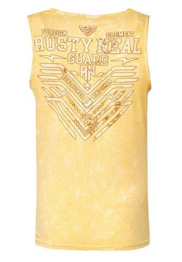 Rusty Neal Tanktop mit modernem Print