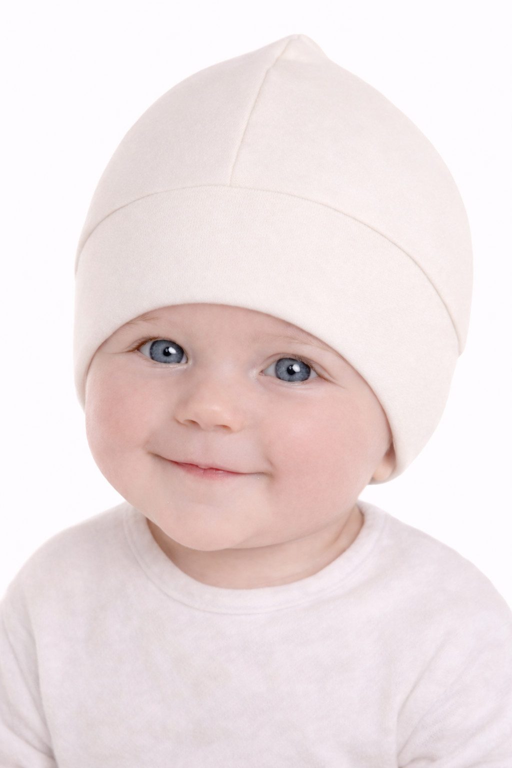 Erstlingsmütze Baby Mütze Haube für Neugeborene unisex neutral Babymütze