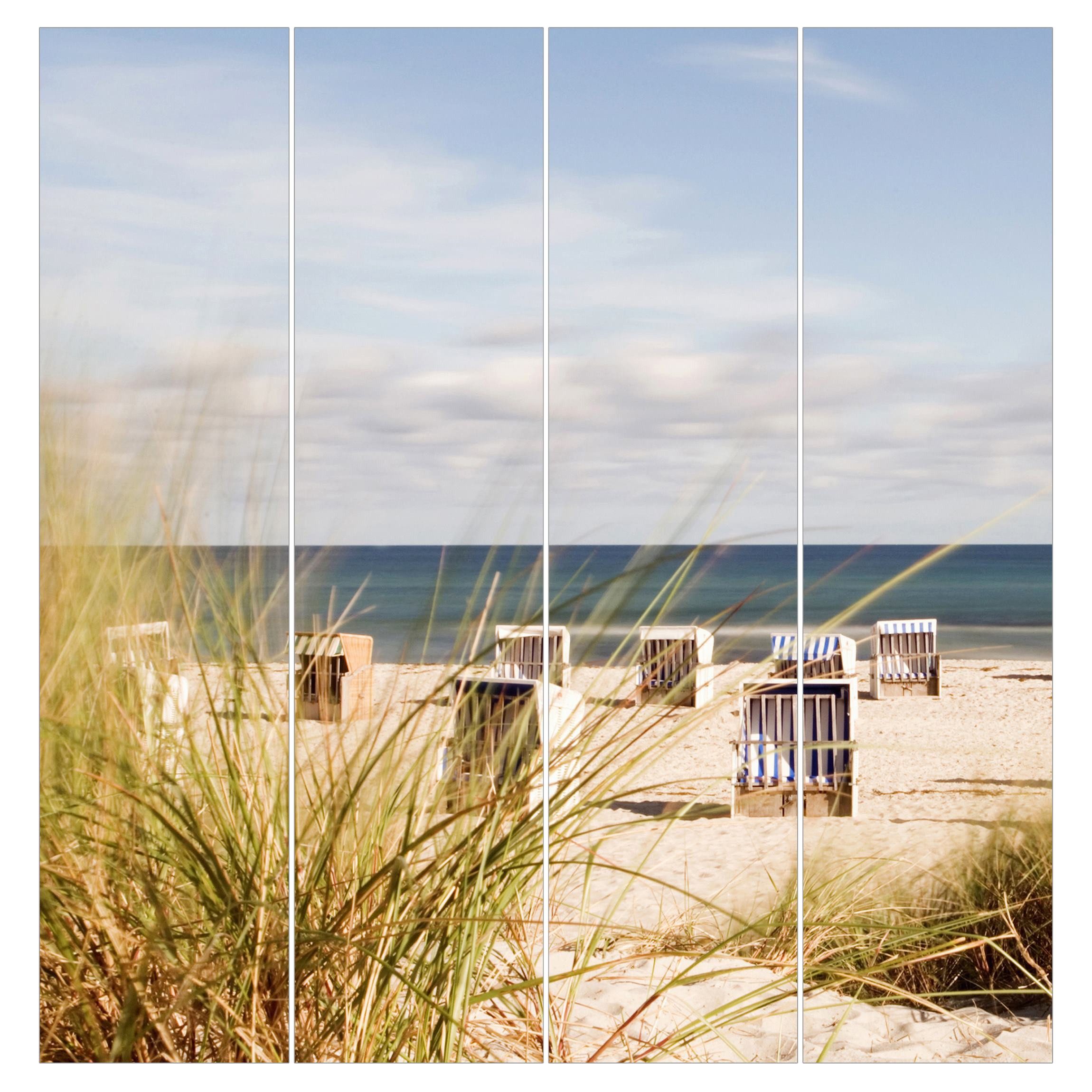 Bilderdepot24 Schiebegardine modern Flächenvorhang blickdicht Ostsee günstig online kaufen