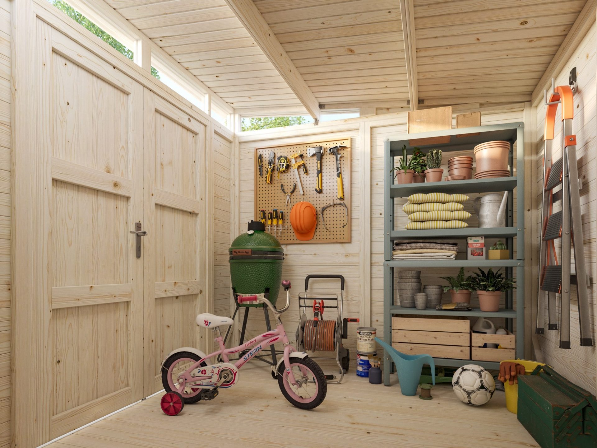 Palmako Gerätehaus Pultdach Holz Elias 4,9 m² Gartenhaus, BxT: 228x247 cm, ohne Dacheindeckung