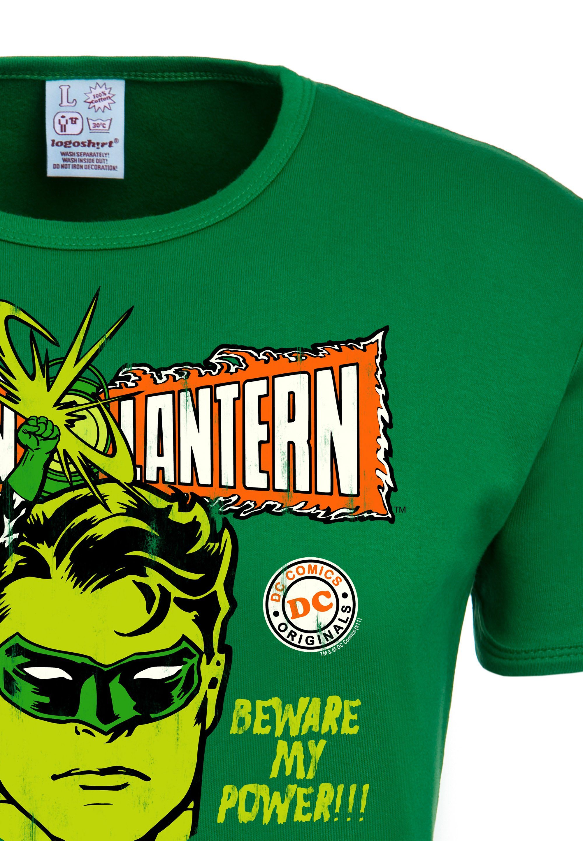 Power Heldenmotiv klassichem mit Green grün LOGOSHIRT T-Shirt Lantern