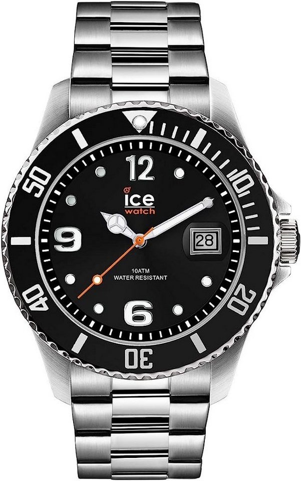 ice-watch Quarzuhr, Ice-Watch - ICE steel Black silver (Medium)