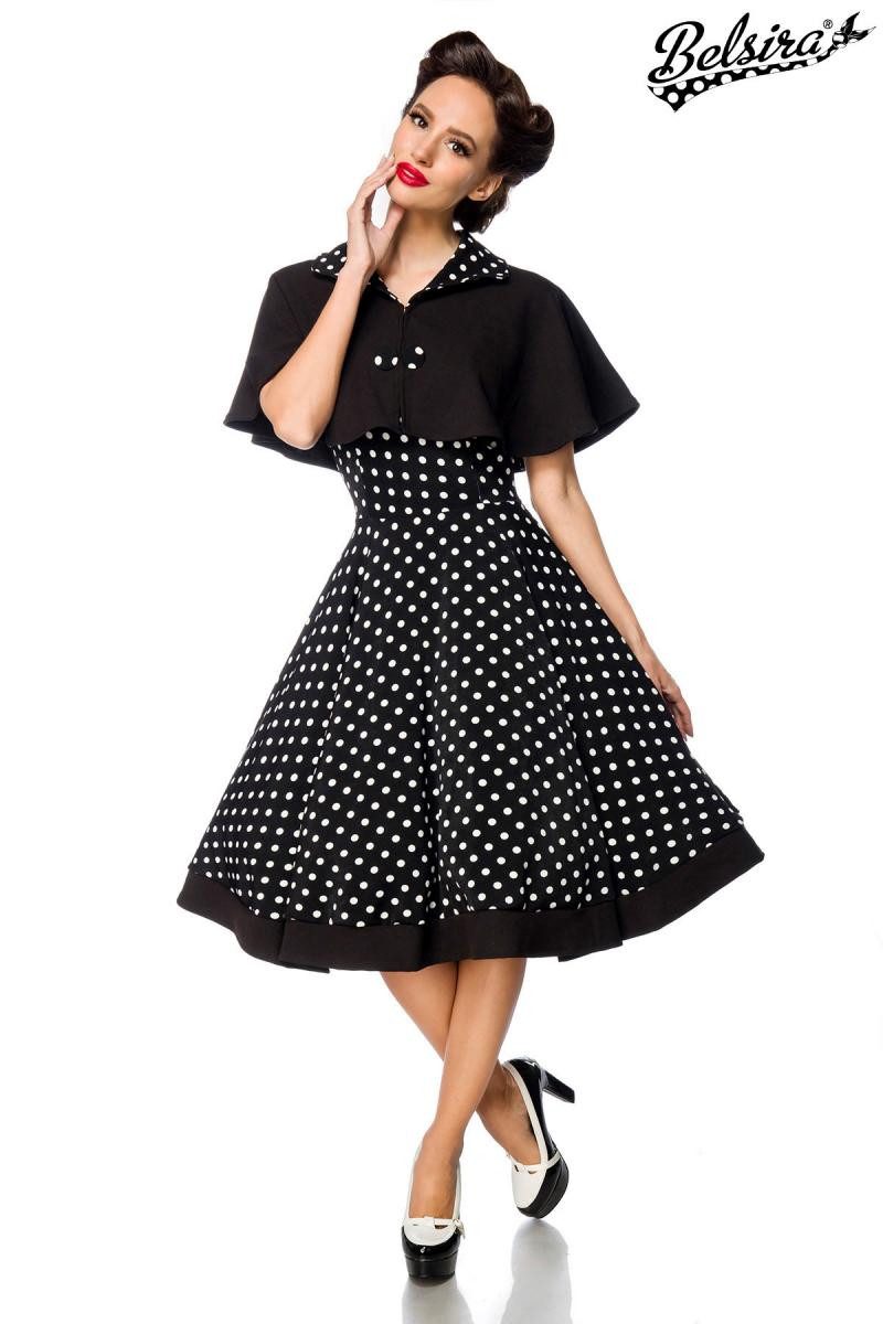 Trachtenkleid Belsira Swing-Kleid mit Cape - (4XL,3XL)
