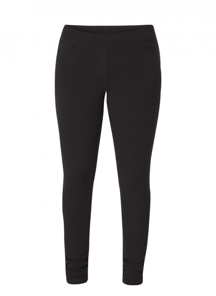 Base Level Curvy Jeggings Arnika mit Badge