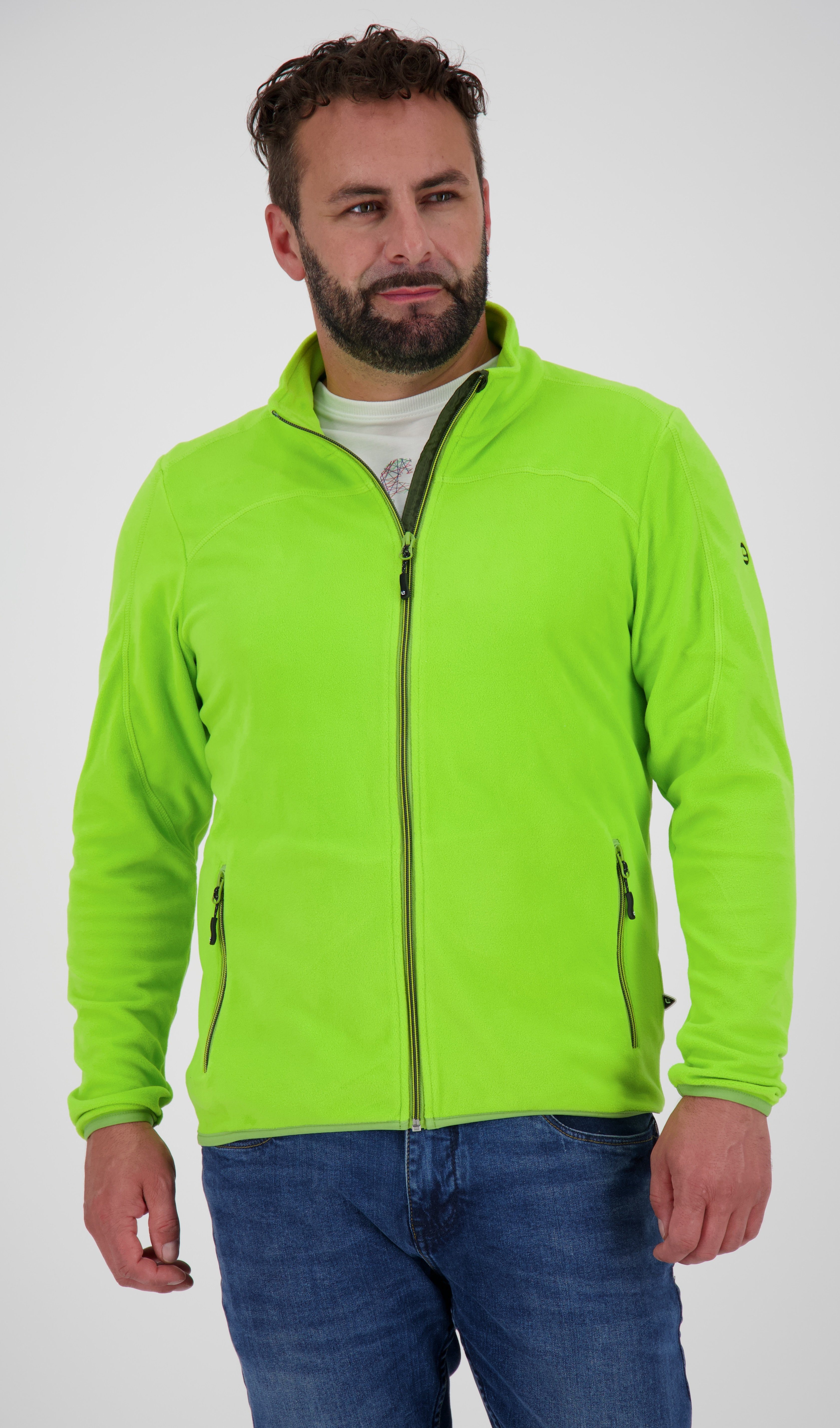 DEPROC Active Fleecejacke KIRKVALE MEN II CS auch in Großen Größen erhältlich lime