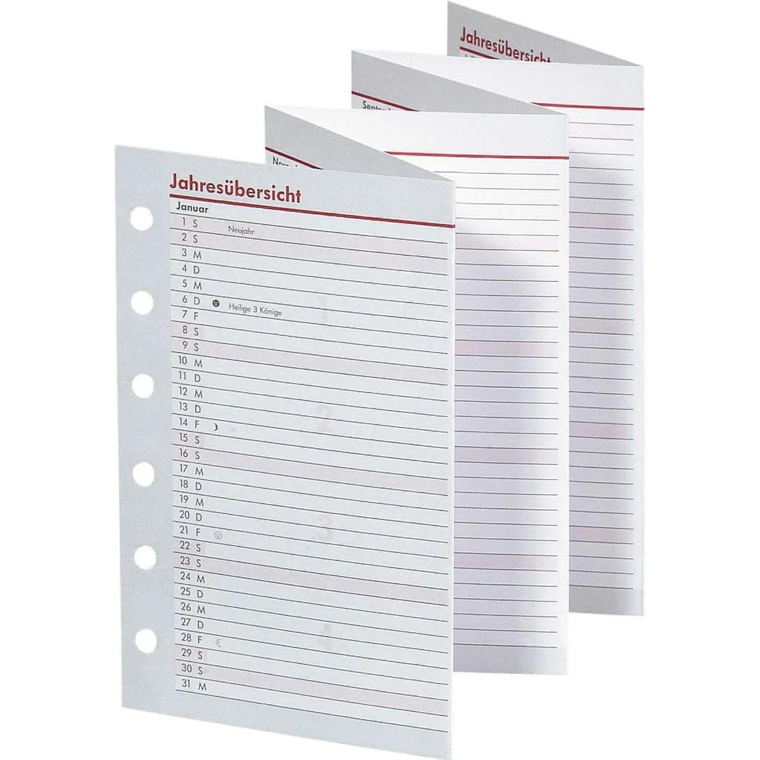 bsb-obpacher Terminkalender Timer Faltkalender ca.A7 Jahresübersicht Leporello 2026