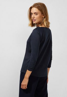 STREET ONE 3/4-Arm-Shirt in Unifarbe