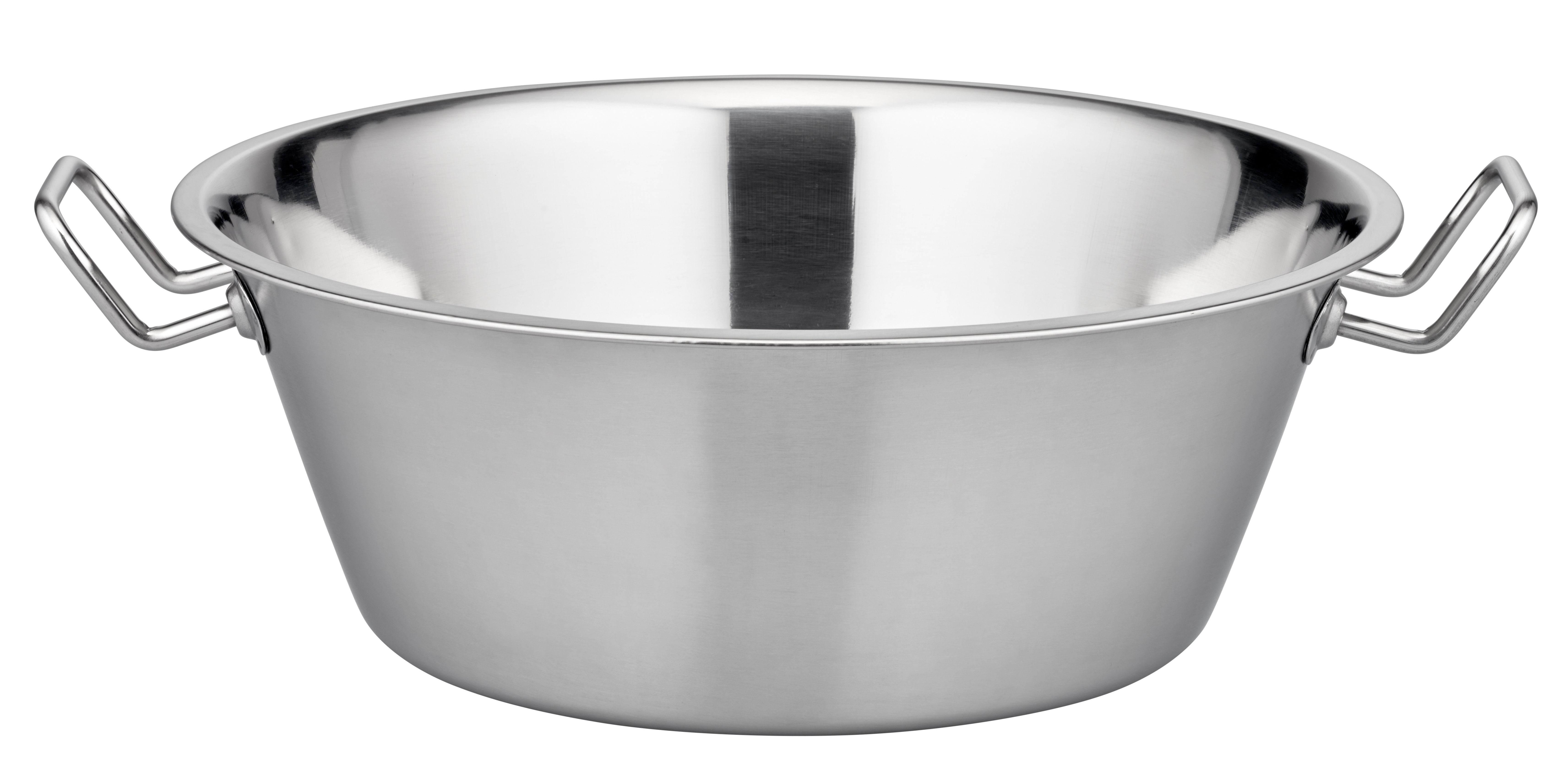 GSW Schüssel Profi-Schüssel, Edelstahl, (1-tlg), Tiefe Schüssel Ø 40 cm aus Edelstahl rostfrei in Profi-Qualität