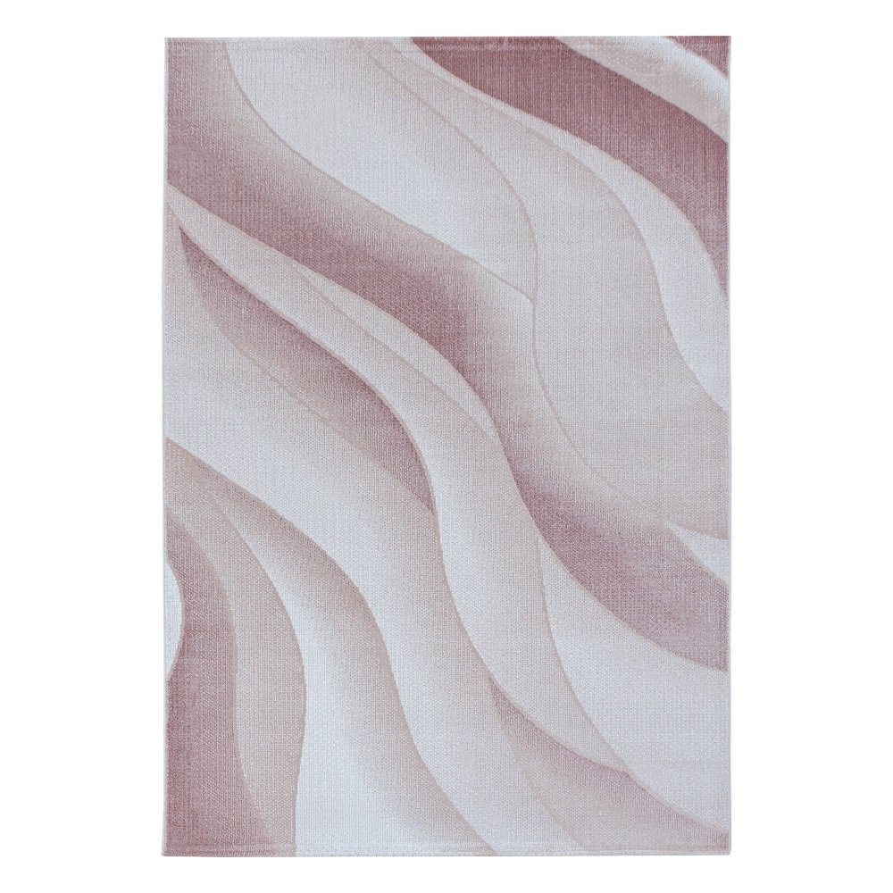 Designteppich Giantore, Pink modern, 9 mm Florhöhe rechteck