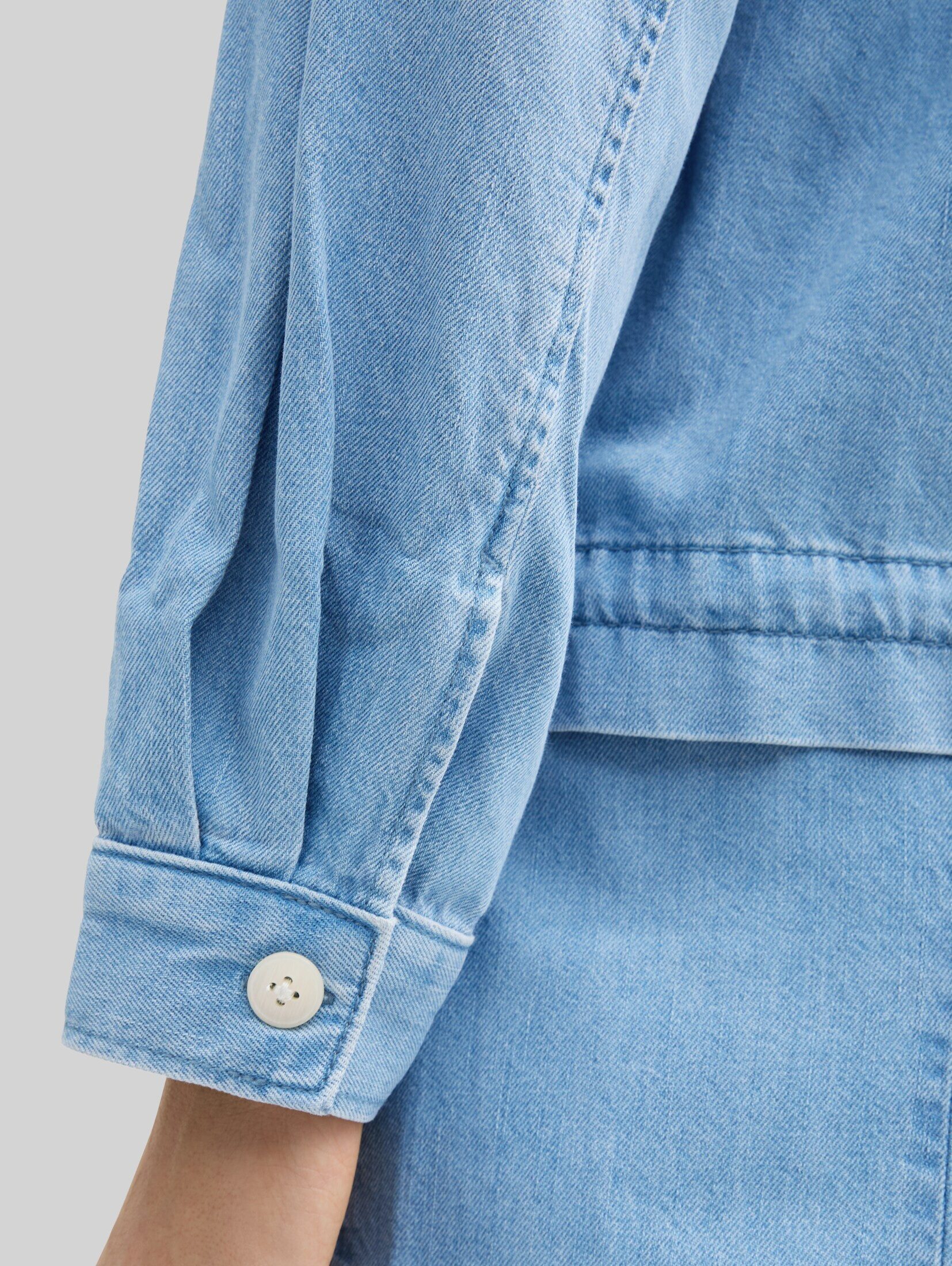 TOM TAILOR Denim Jeansjacke Jacken Lightweight Jeansjacke mit Kordelzug