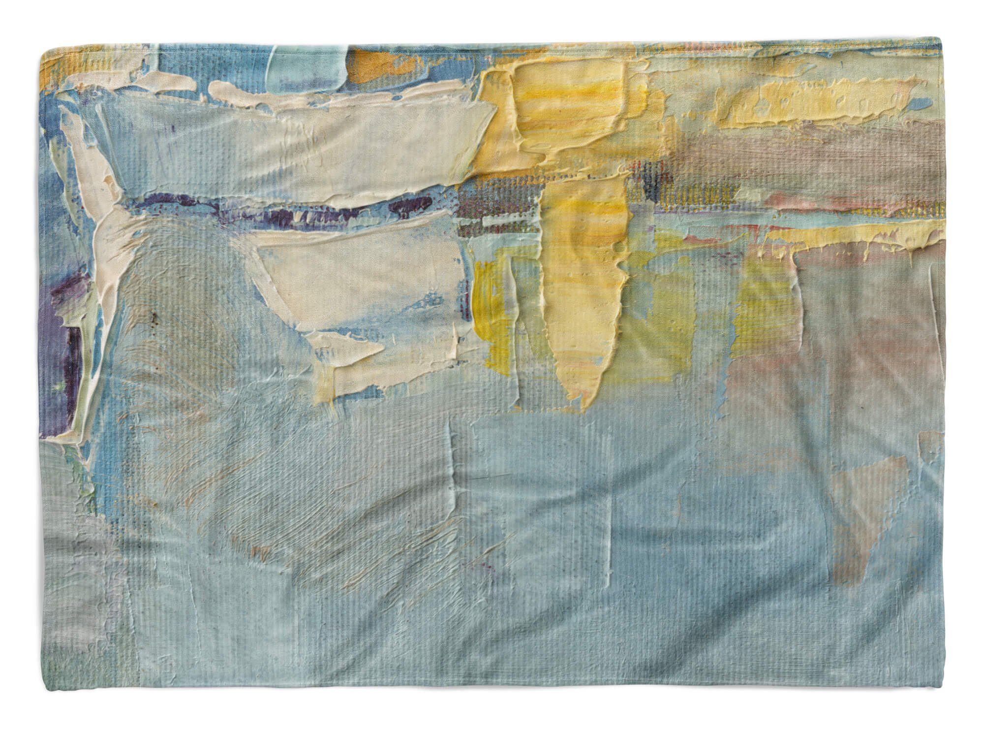 Sinus Art Handtücher Handtuch Strandhandtuch Saunatuch Kuscheldecke mit Fotomotiv Abstrakt Farbe Nahaufnahme, Baumwolle-Polyester-Mix (1-St), Handtuch