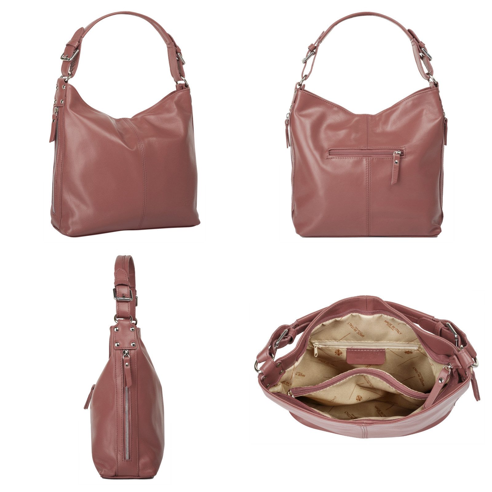 Samantha Look Henkeltasche echt Leder, Made in Italy günstig online kaufen