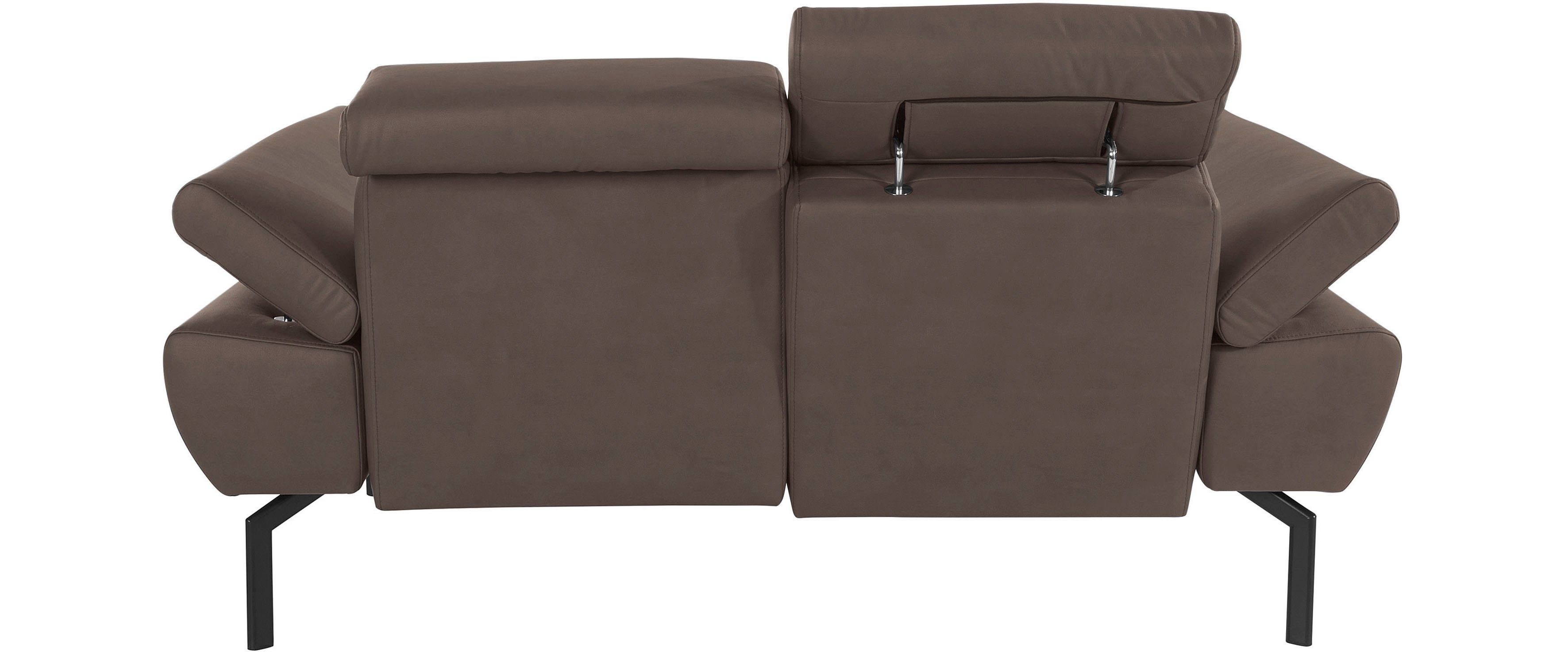 of Places Lederoptik Luxus-Microfaser Style Luxus, 2-Sitzer in wahlweise mit Rückenverstellung, Trapino
