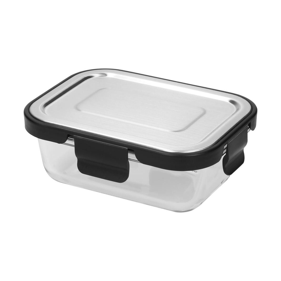 elasto Lunchbox Glasbox LOKA 370 ml auslaufsichere Meal Prep Box für unterwegs