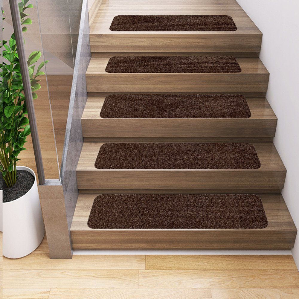 XDeer Stufenmatte 4/6er Set Stufenmatte - 20 x 76 cm - Rutschhemmende Trepp günstig online kaufen