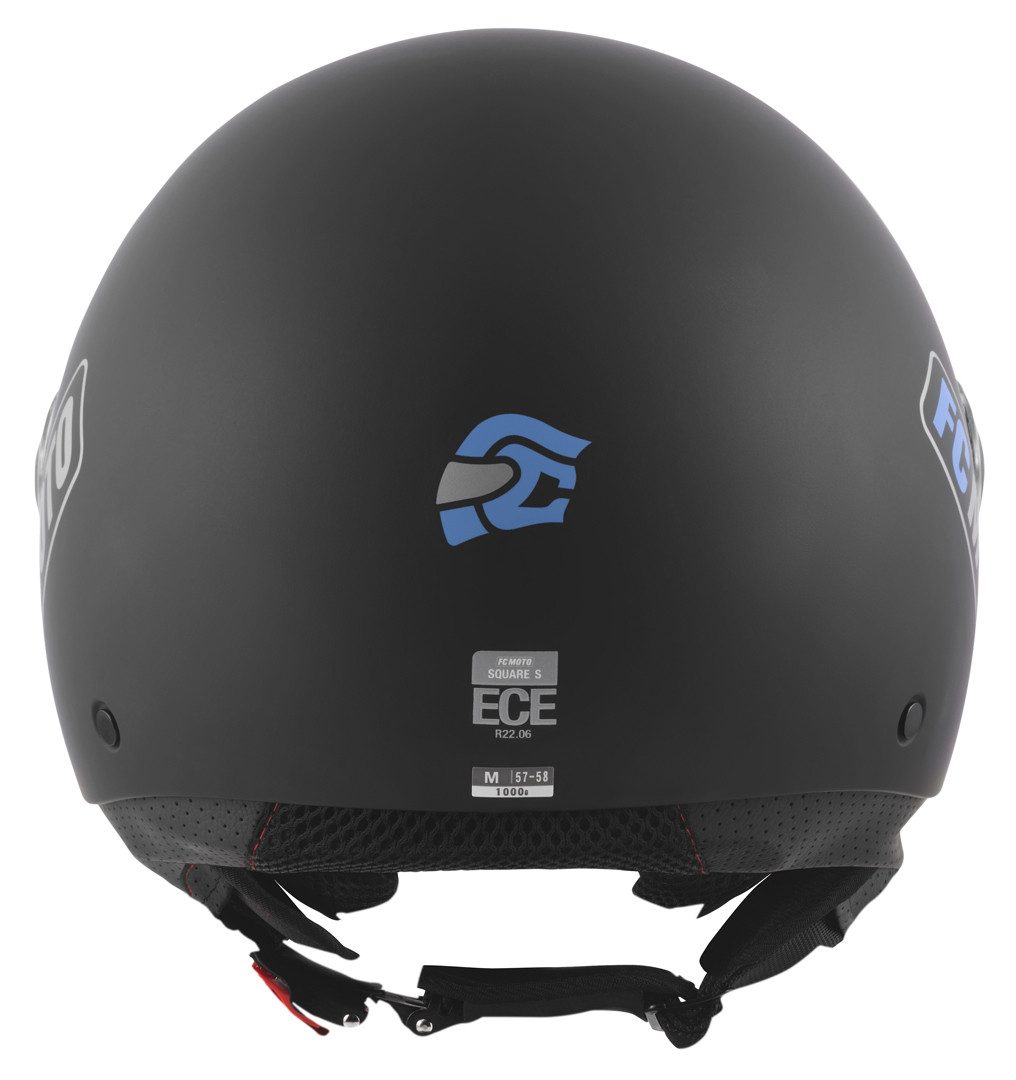 FC-Moto Motorradhelm Square-RS Jethelm, herausnehmbares Innenfutter