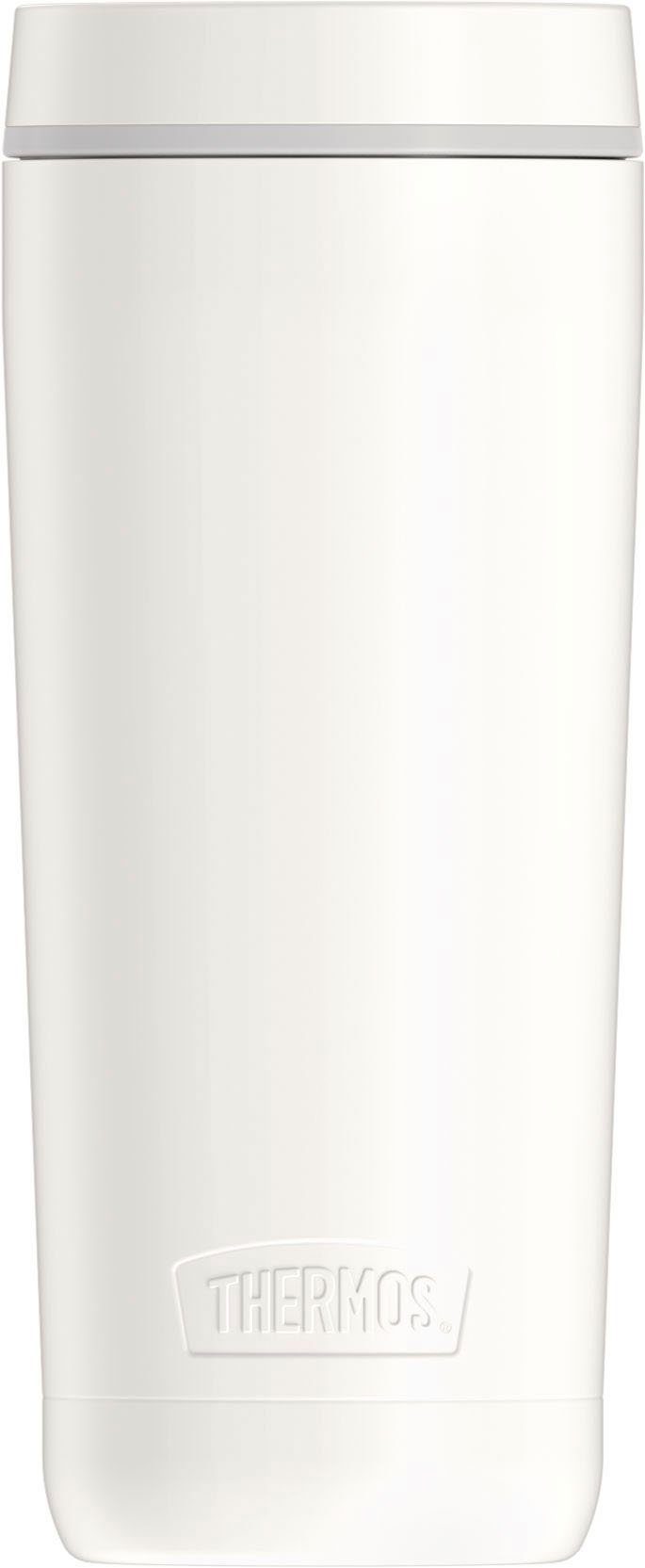 Thermobehälter FOOD doppelwandiger JAR, GUARDIAN mat Silikon, Edelstahl, snow (1-tlg), Edelstahl THERMOS white
