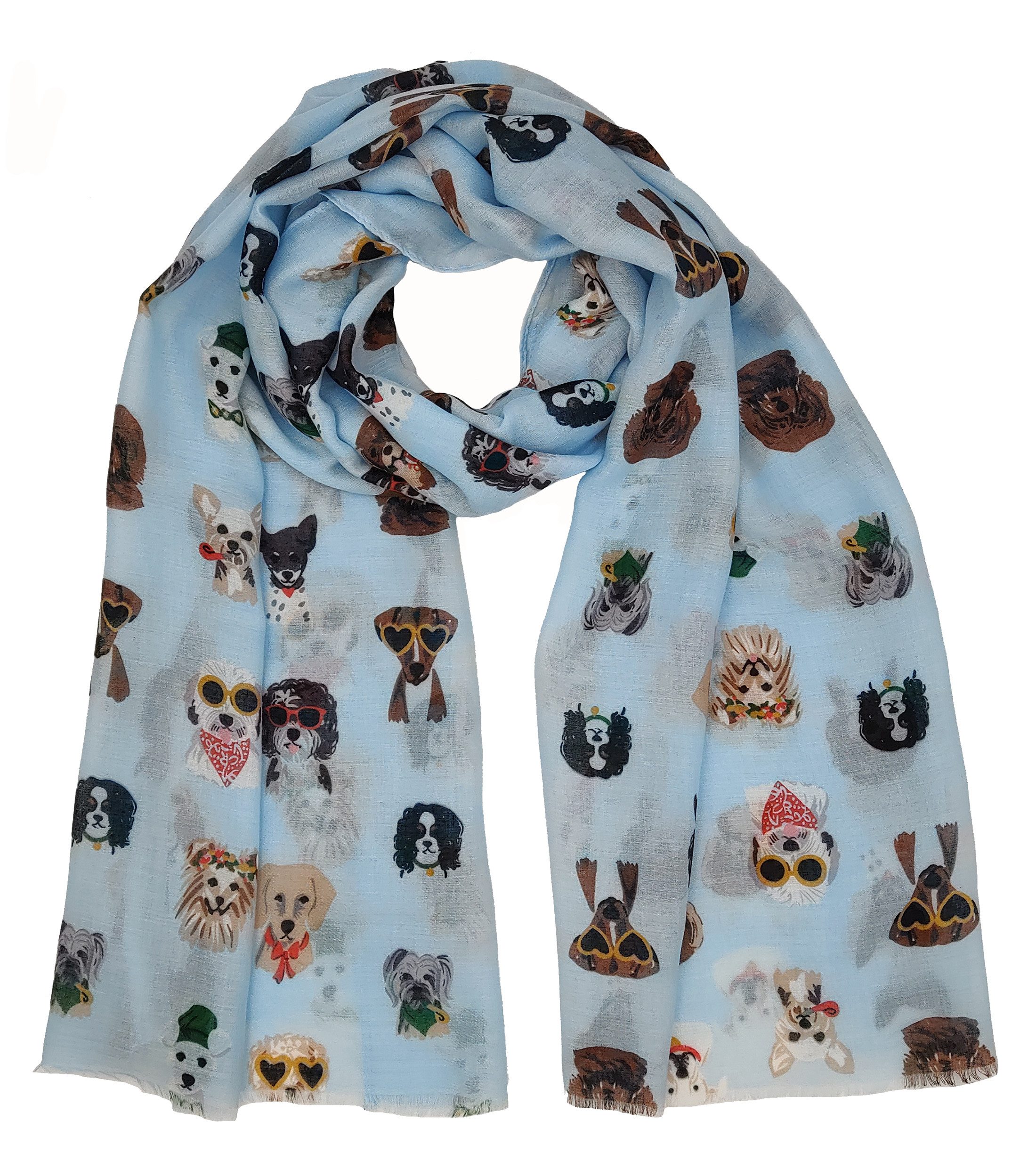 Cassandra Accessoires Schal "Hunde", mit witzigem Tier-Print
