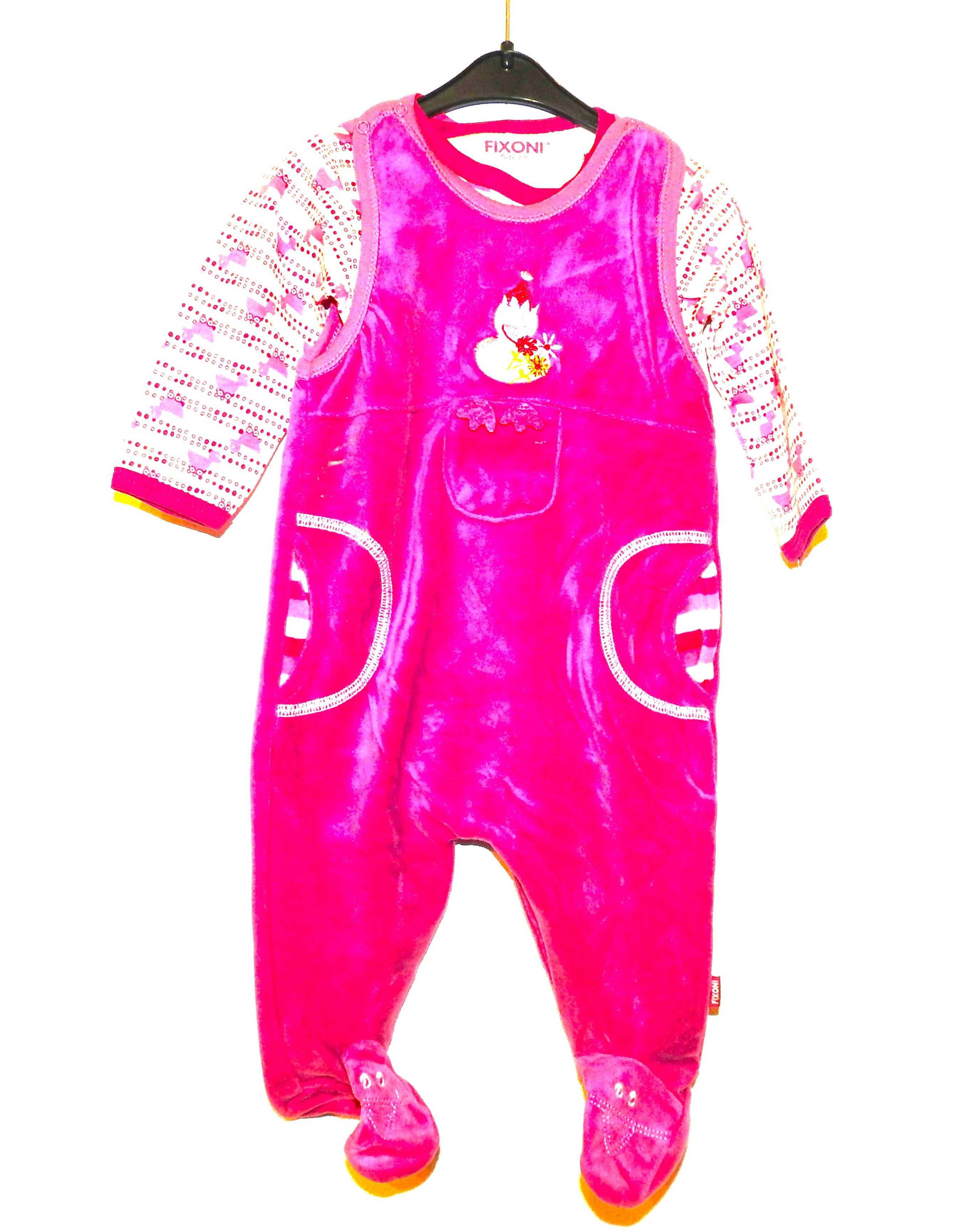 Fixoni Strampler Henne und Hasi