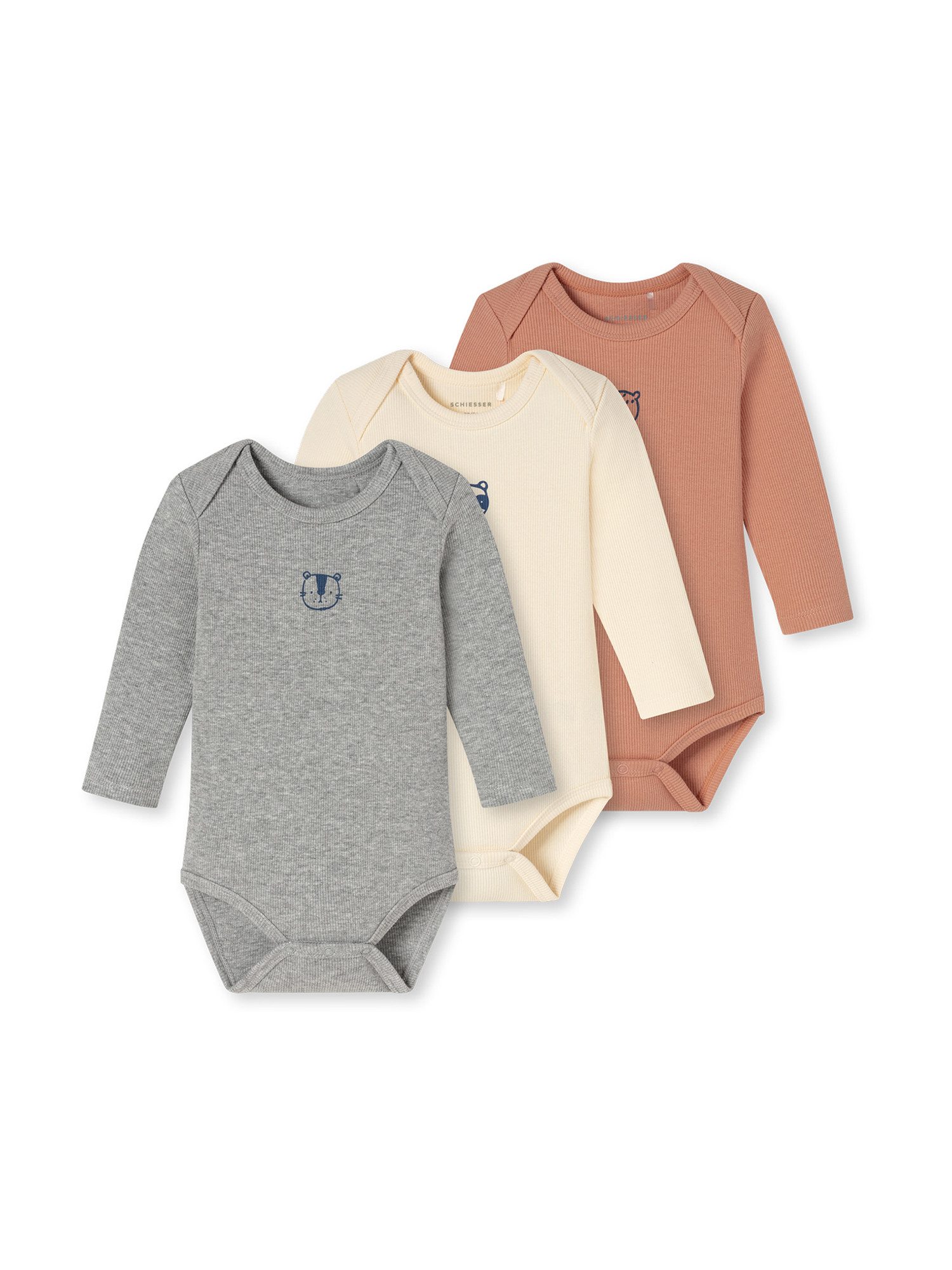 Schiesser Body Double Rib (3-tlg) Bodysuit, Einteiler, Figuroberteil