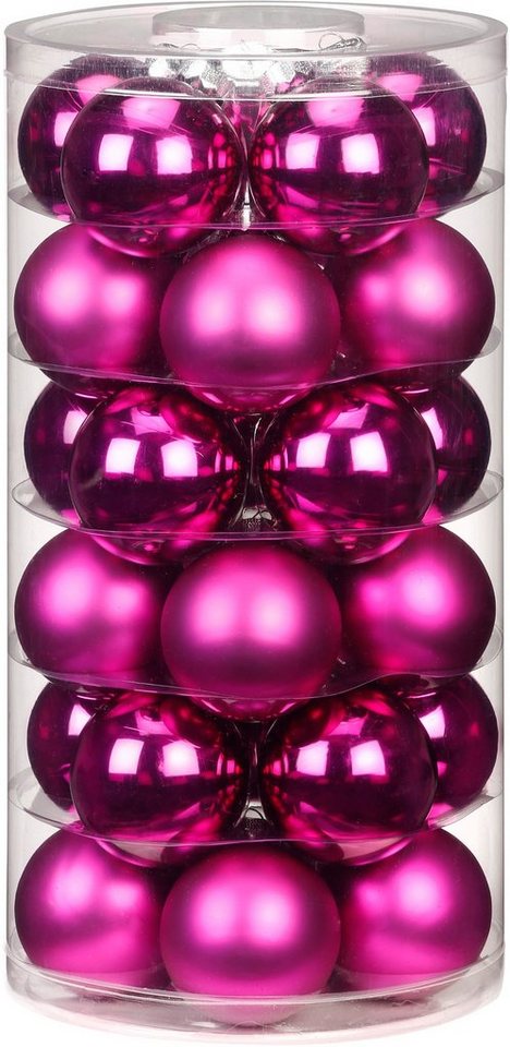 MAGIC by Inge Weihnachtsbaumkugel »Paradise Purple« (60 Stück), hochwertiger Echtglas-Weihnachtsschmuck, Ø 4 cm und Ø 6 cm-kaufen