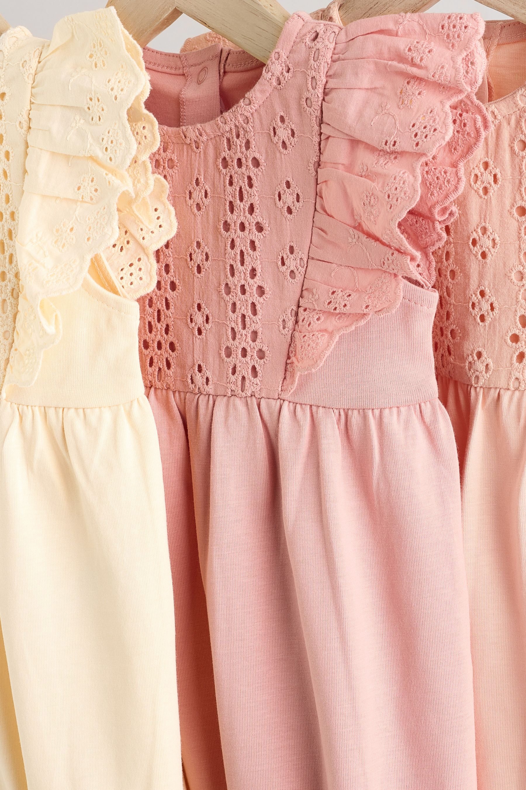 Next Strampler Babystrampler aus 100 % Baumwolle, 3er-Pack (3-tlg)