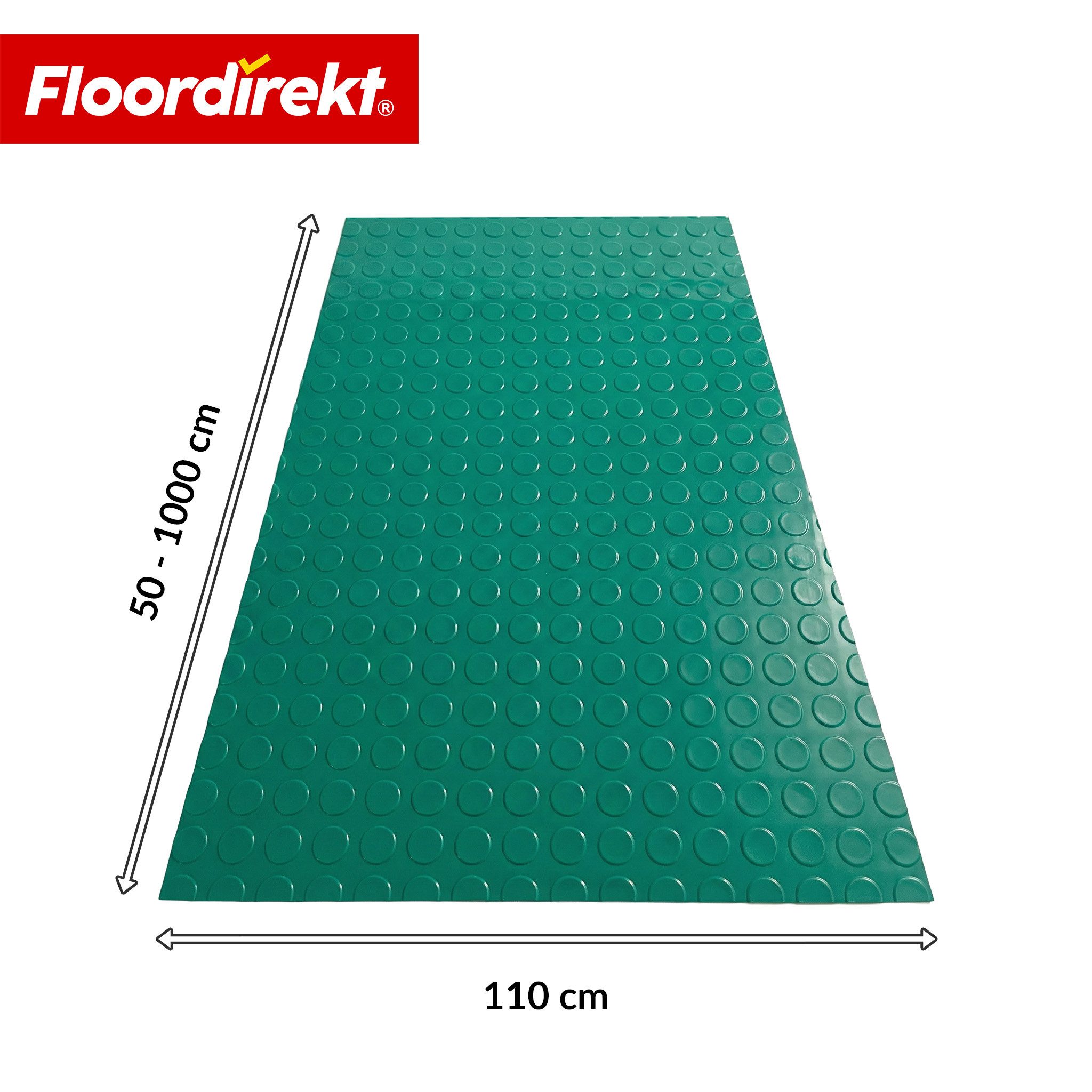Floordirekt Vinylboden PVC-Bodenbelag Coin Mirror Optik Flachnoppen 110 cm Breite rutschfest, Abriebarm & langlebig, vielseitig einsetzbar
