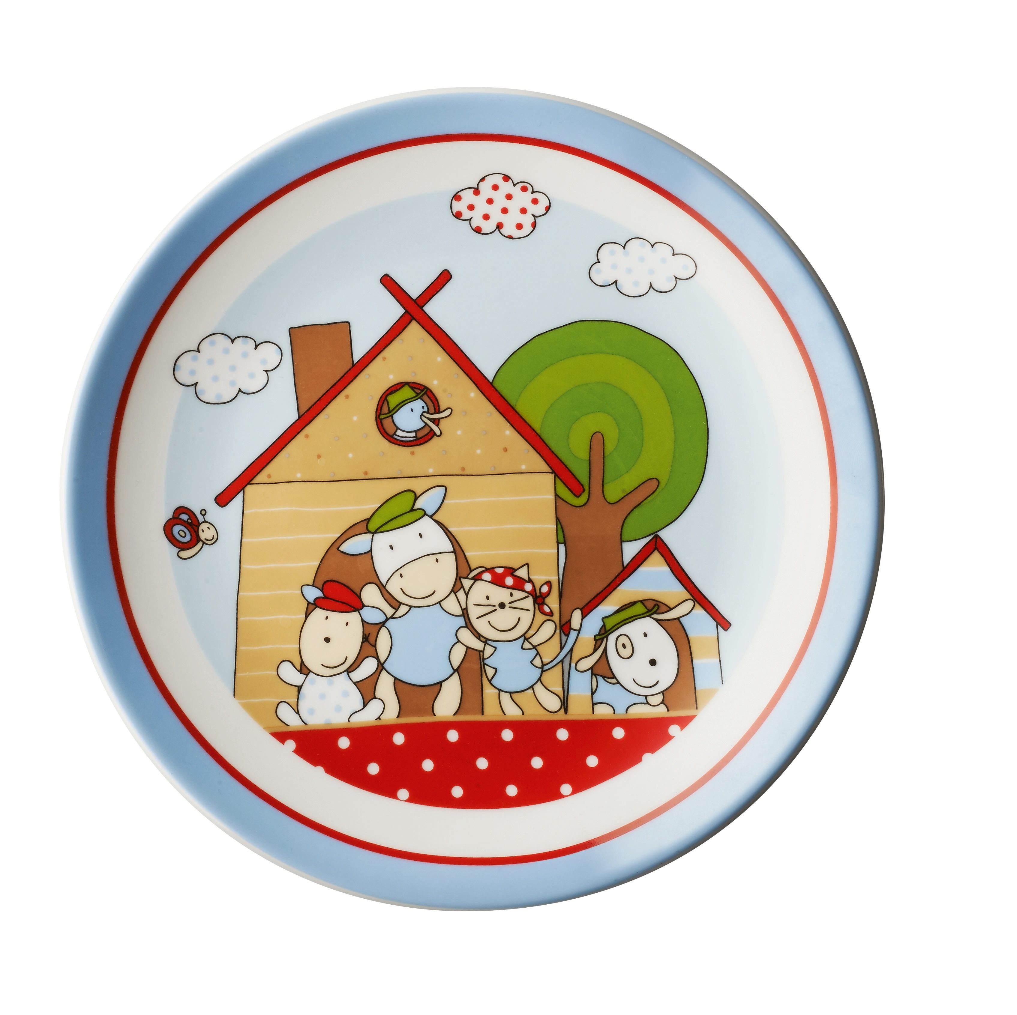 PURESIGNS Kindergeschirr-Set FERME (3-tlg), 1 Personen, Porzellan, Plastikfreier Essgenuss für die Kleinen – Bild 2 von 4